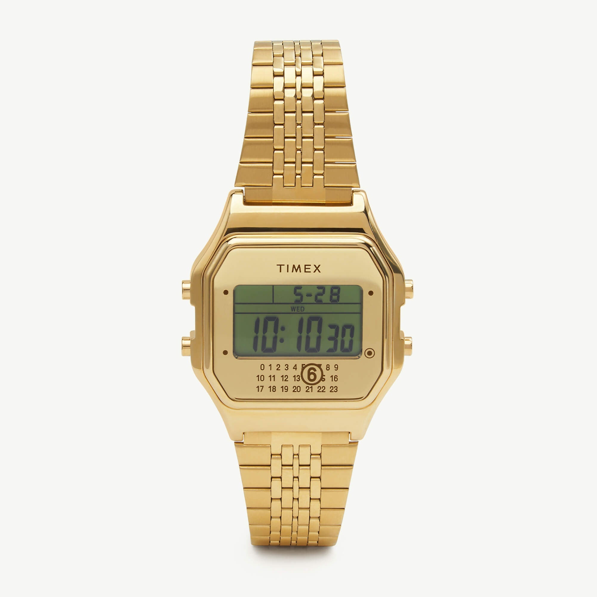 Maison Margiela MM6 Timex T80 Watch & Bracelet in Gold
