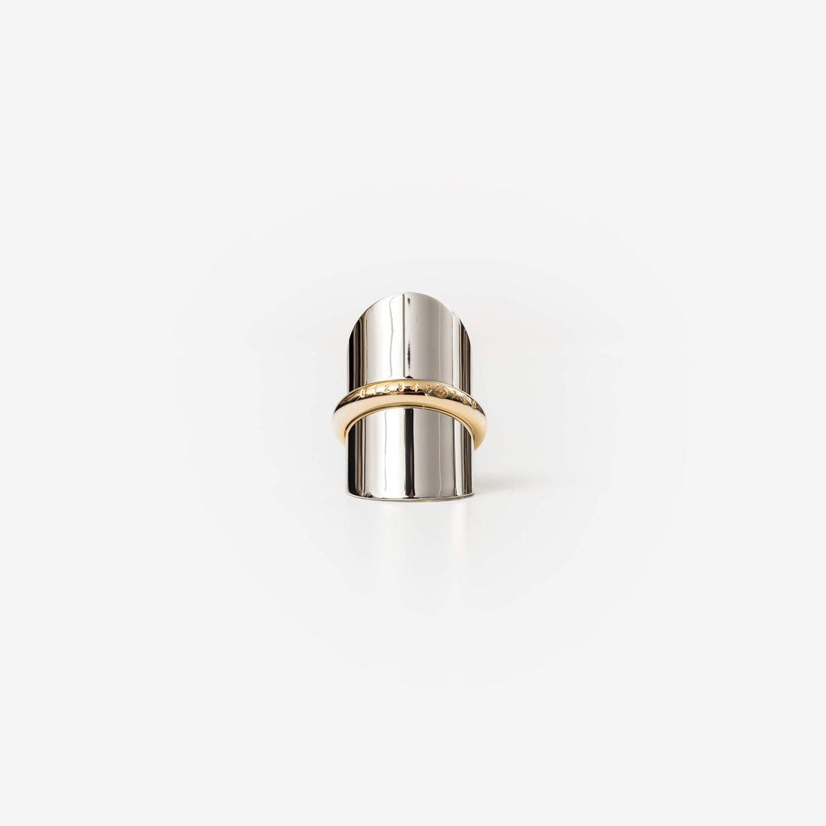 MM6 Vitrine Wedding Ring Shiny Palladio/Shiny Light Gold Plating-1