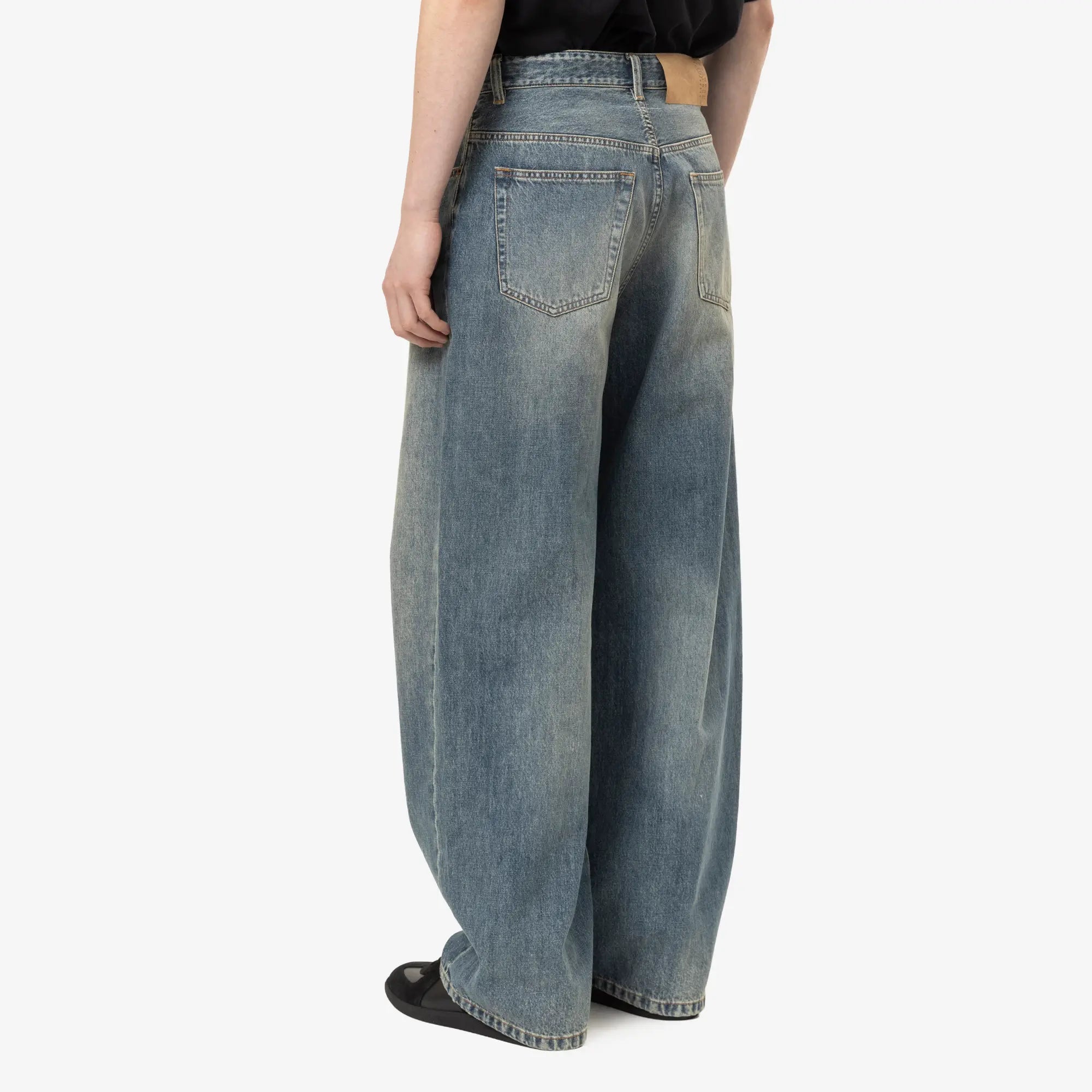 MM6 Wide Leg Jeans Blue - 4
