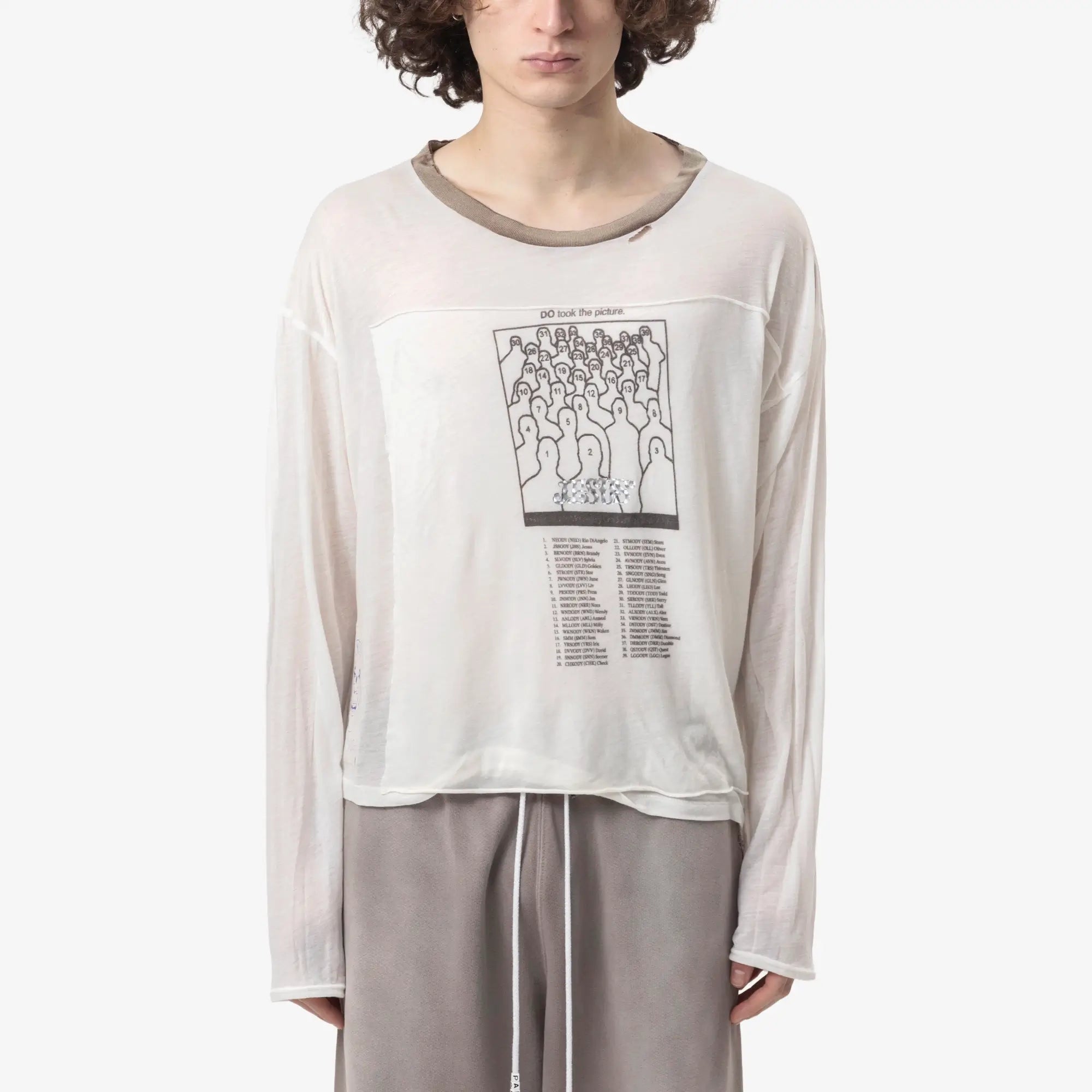 Paly Heavens Gate Ringer LS T-Shirt White - 1