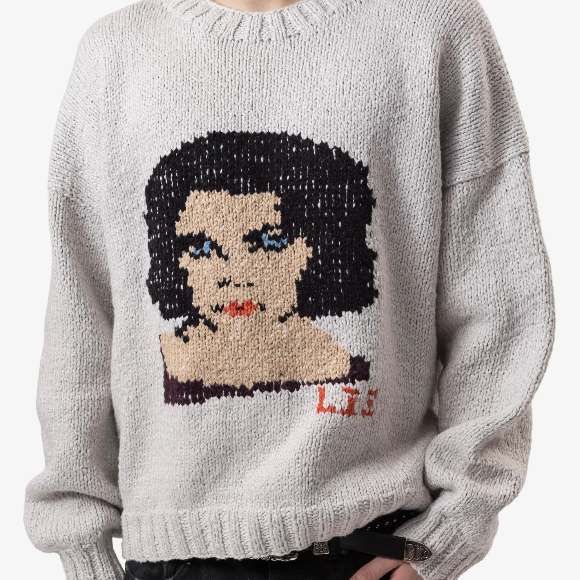 Paly Liz Hand - Knit Sweater Grey - 5