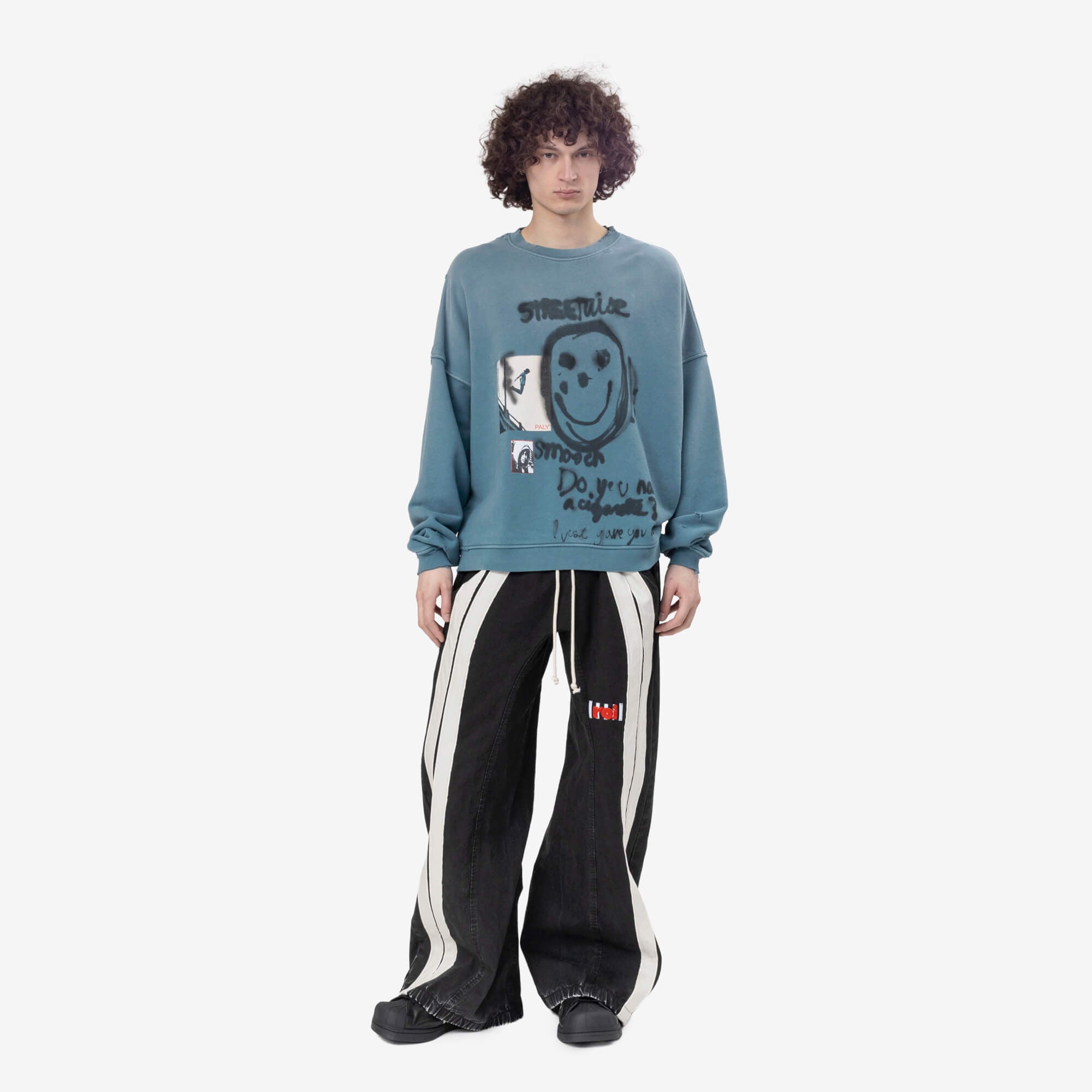 Paly Streetwise Airbrush Sweatshirt Teal - 2