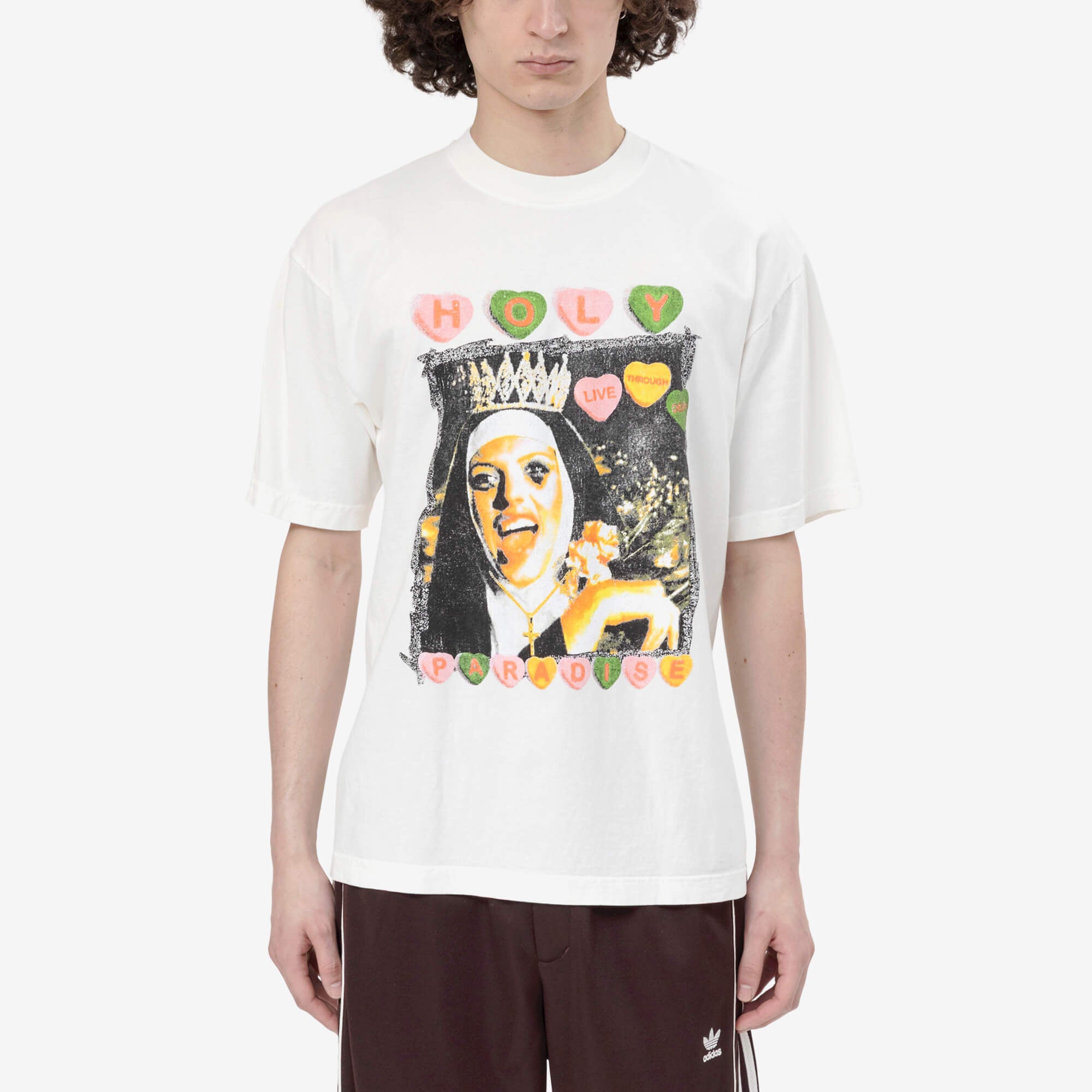 Paradise Holy Live Through Death T-Shirt Off White - 1