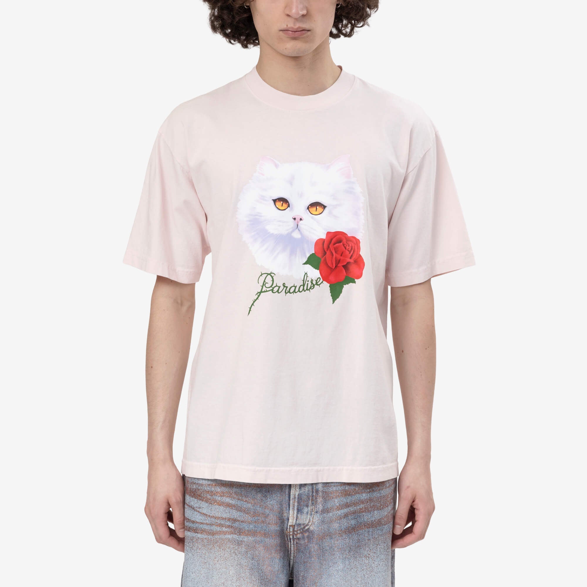 Paradise Purradise T-Shirt Light Pink - 1