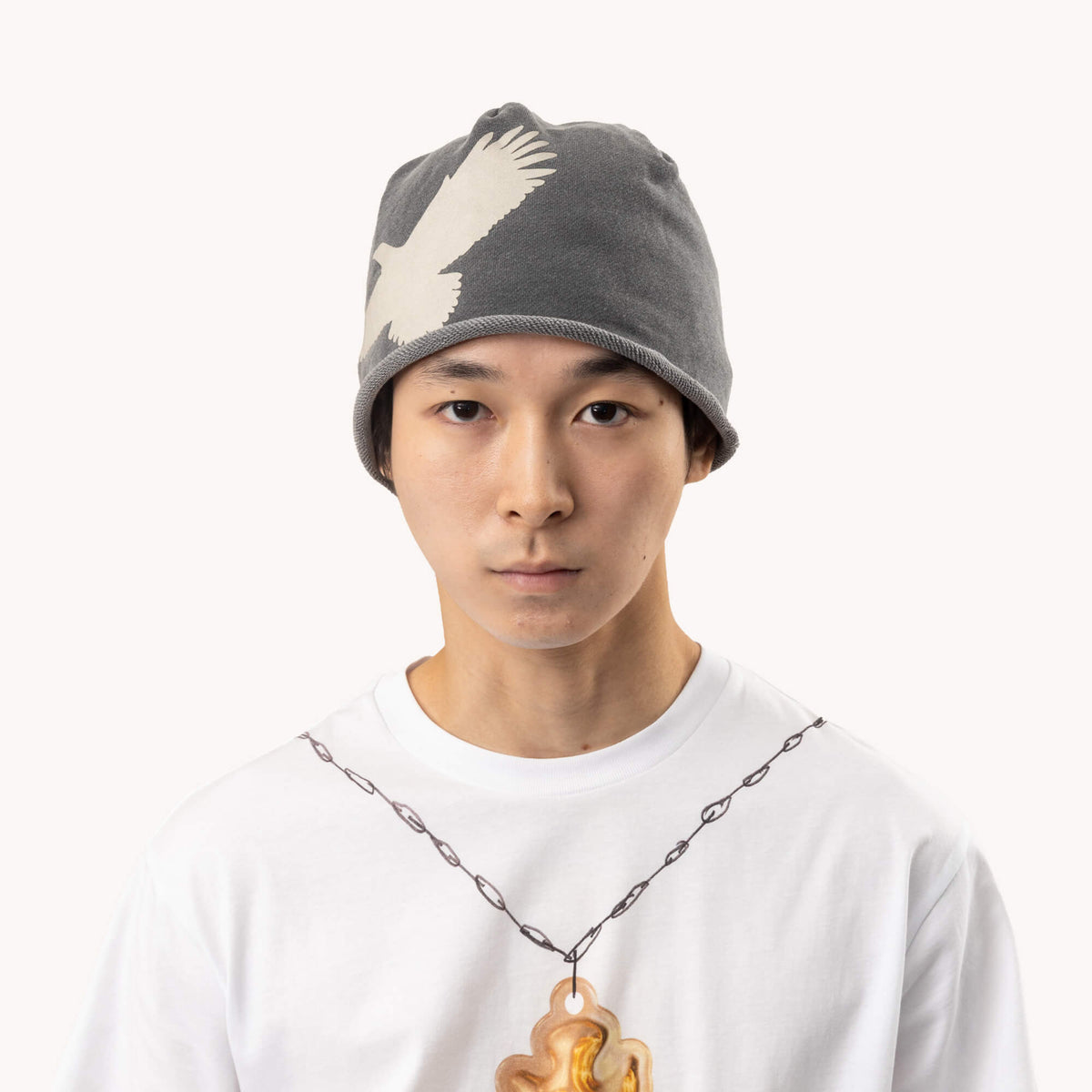 Protocol Index Cotton Fleece Beanie Charcoal-2