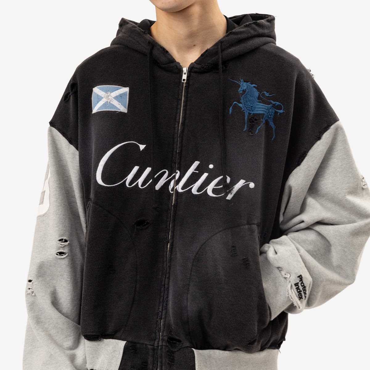 Protocol Index Cuntier Zip Hoody Black-5