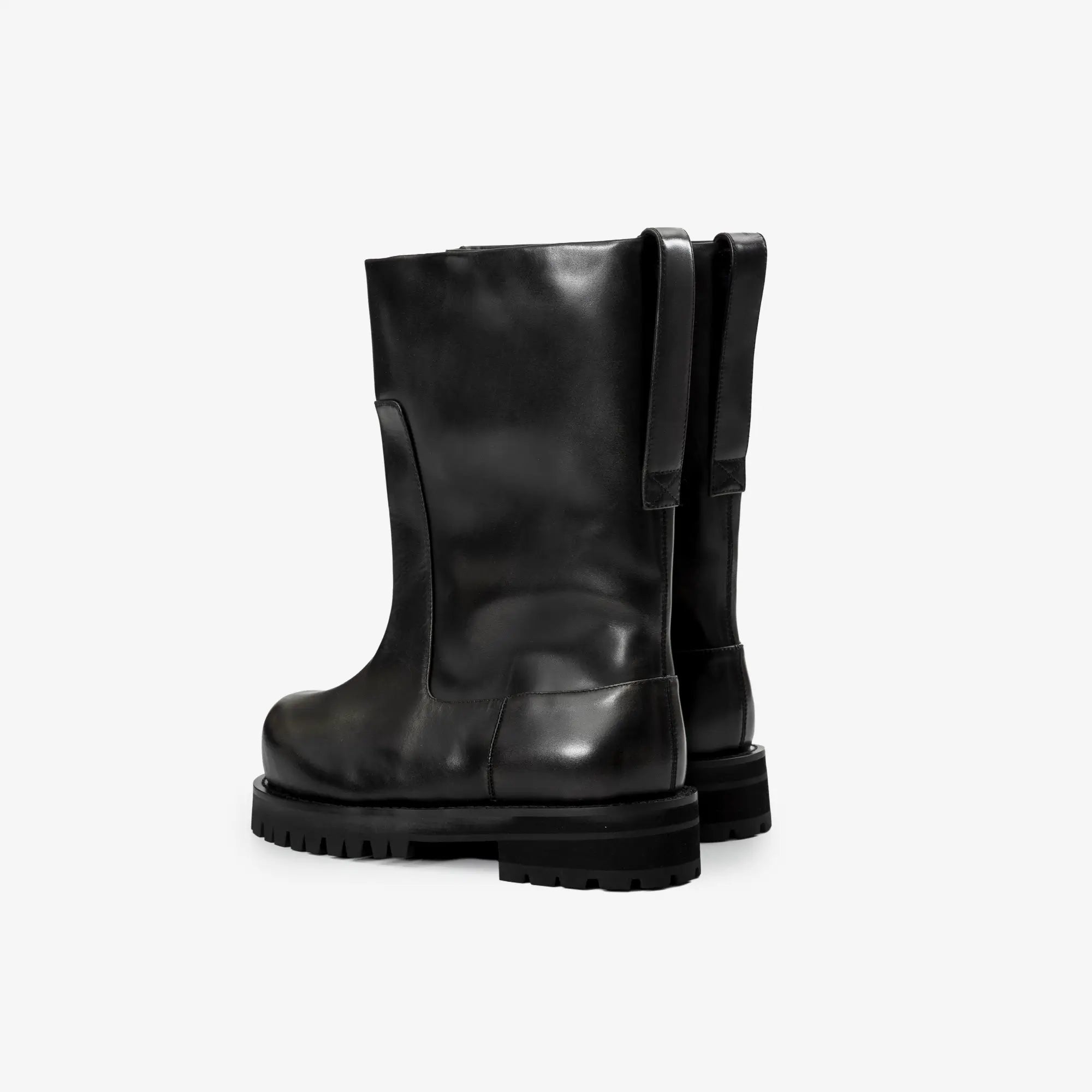 Protocol Index Distressed Shaft Boots Black - 4
