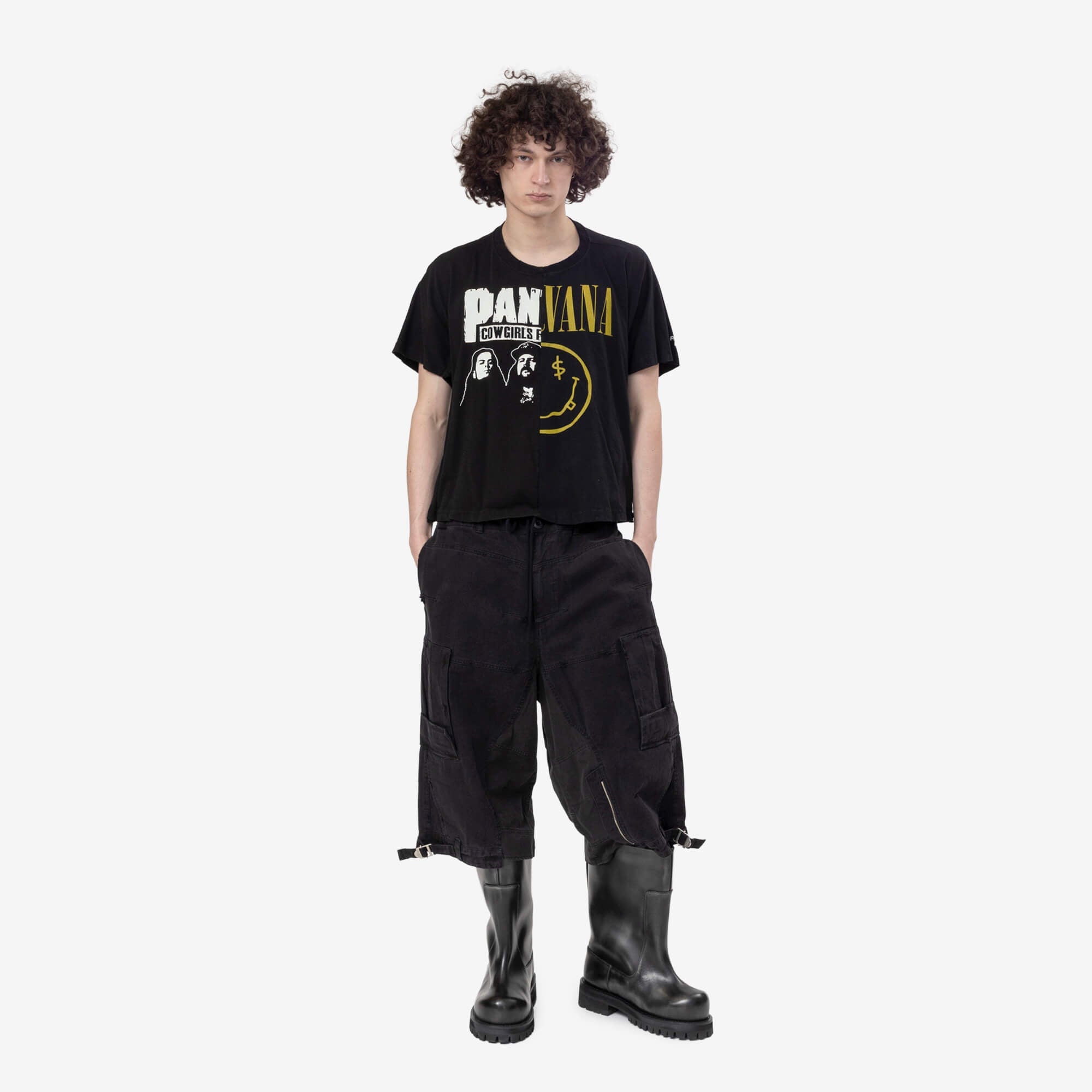 Protocol Index Fake Shoulder Seam T-Shirt Black - 6