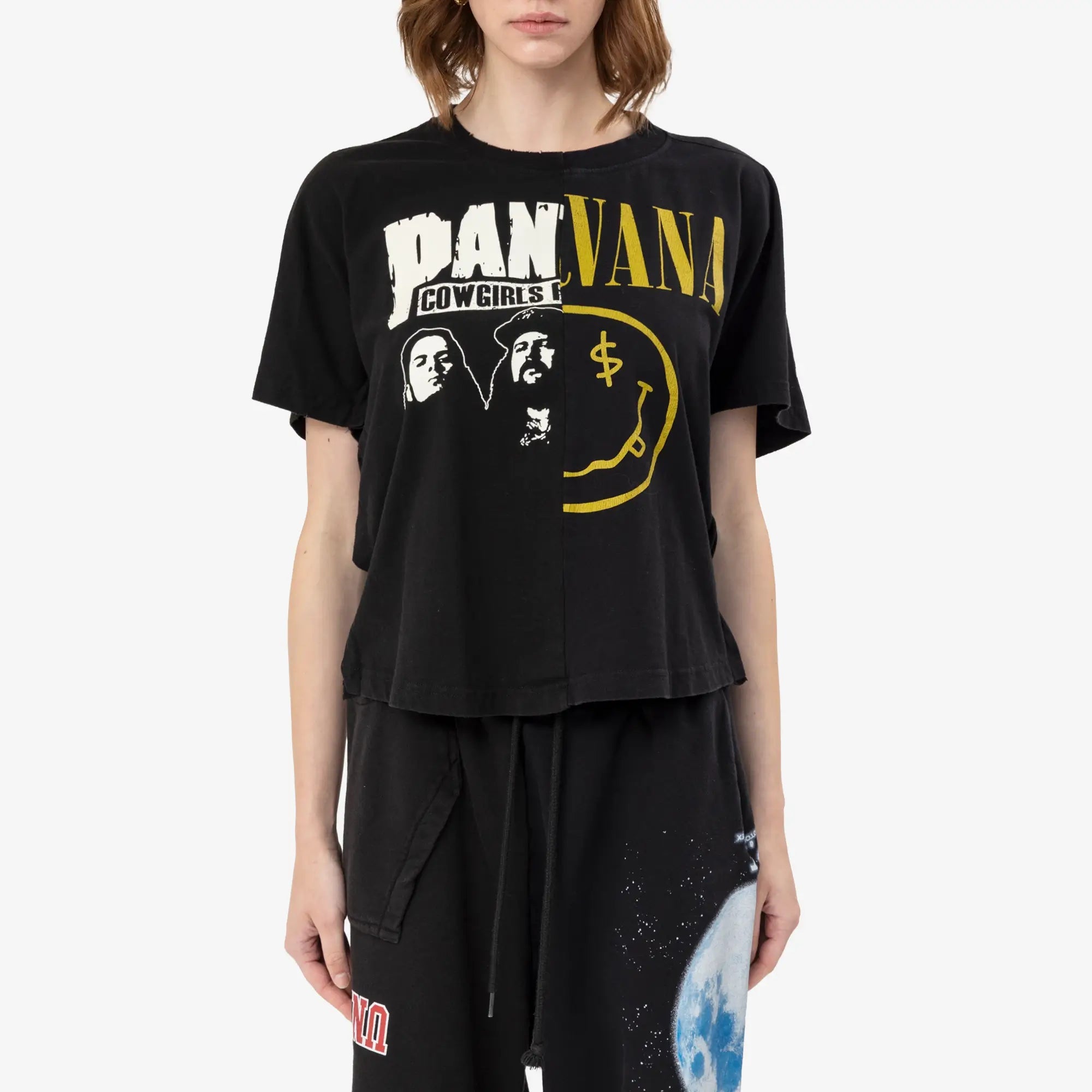 Protocol Index Fake Shoulder Seam T-Shirt Black - 1