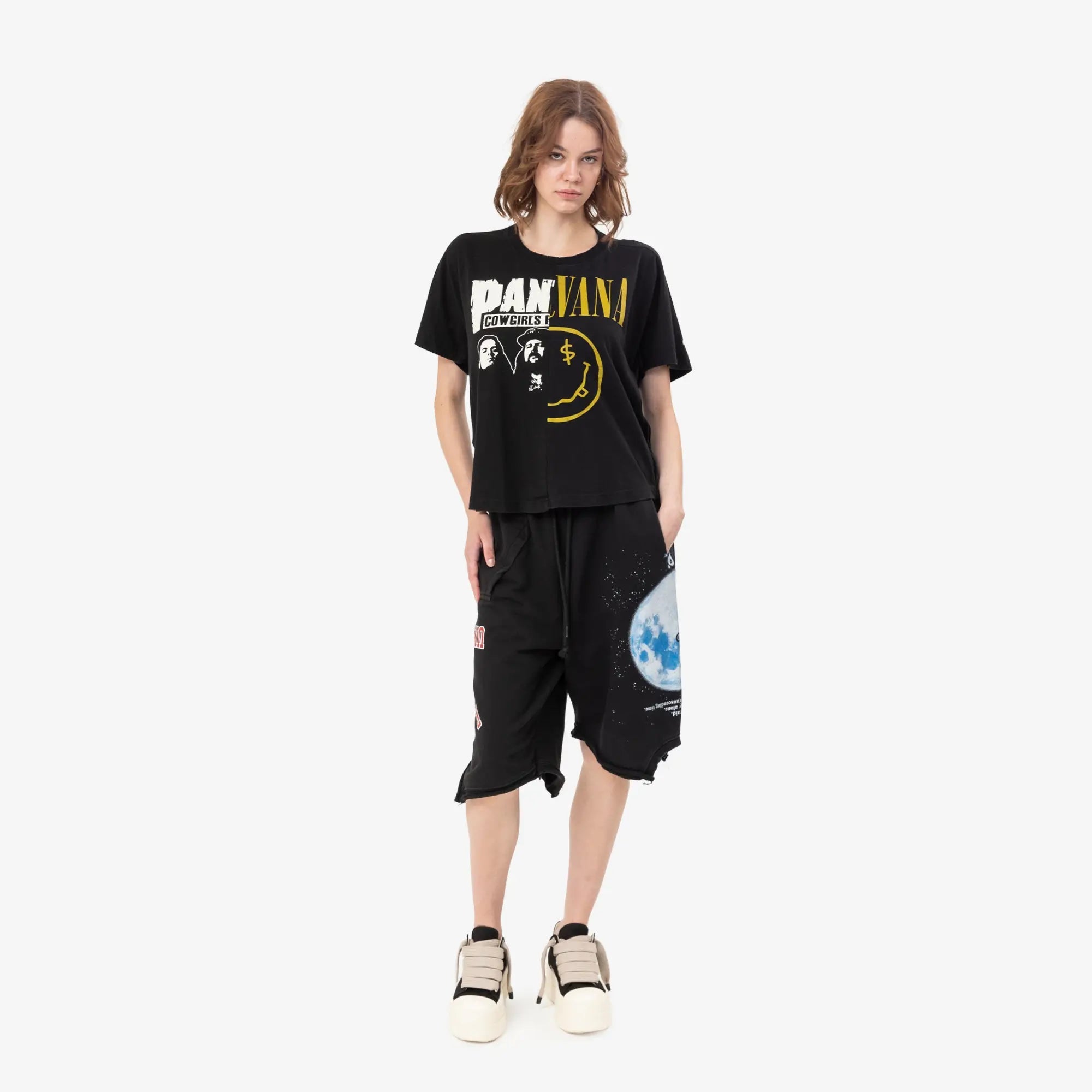 Protocol Index Fake Shoulder Seam T-Shirt Black - 2