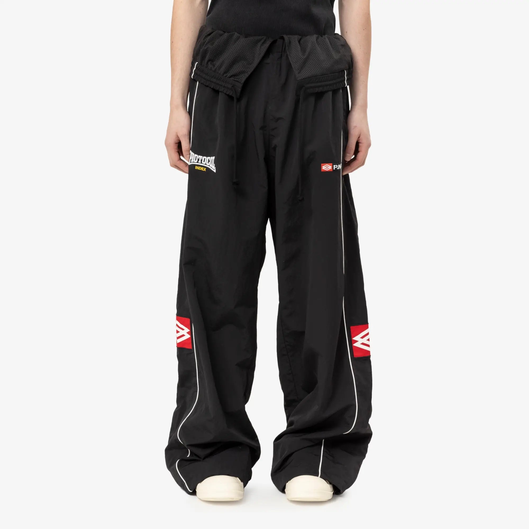 Protocol Index Folded Track Pants Black - 1