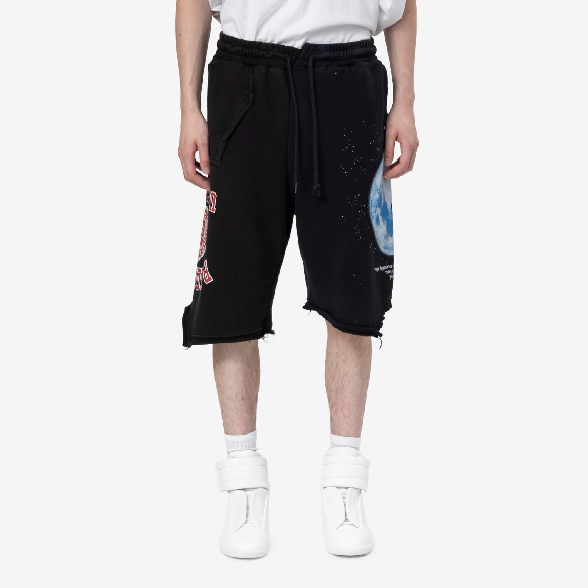 Protocol Index Reconstructed Sweat Shorts Black - 1