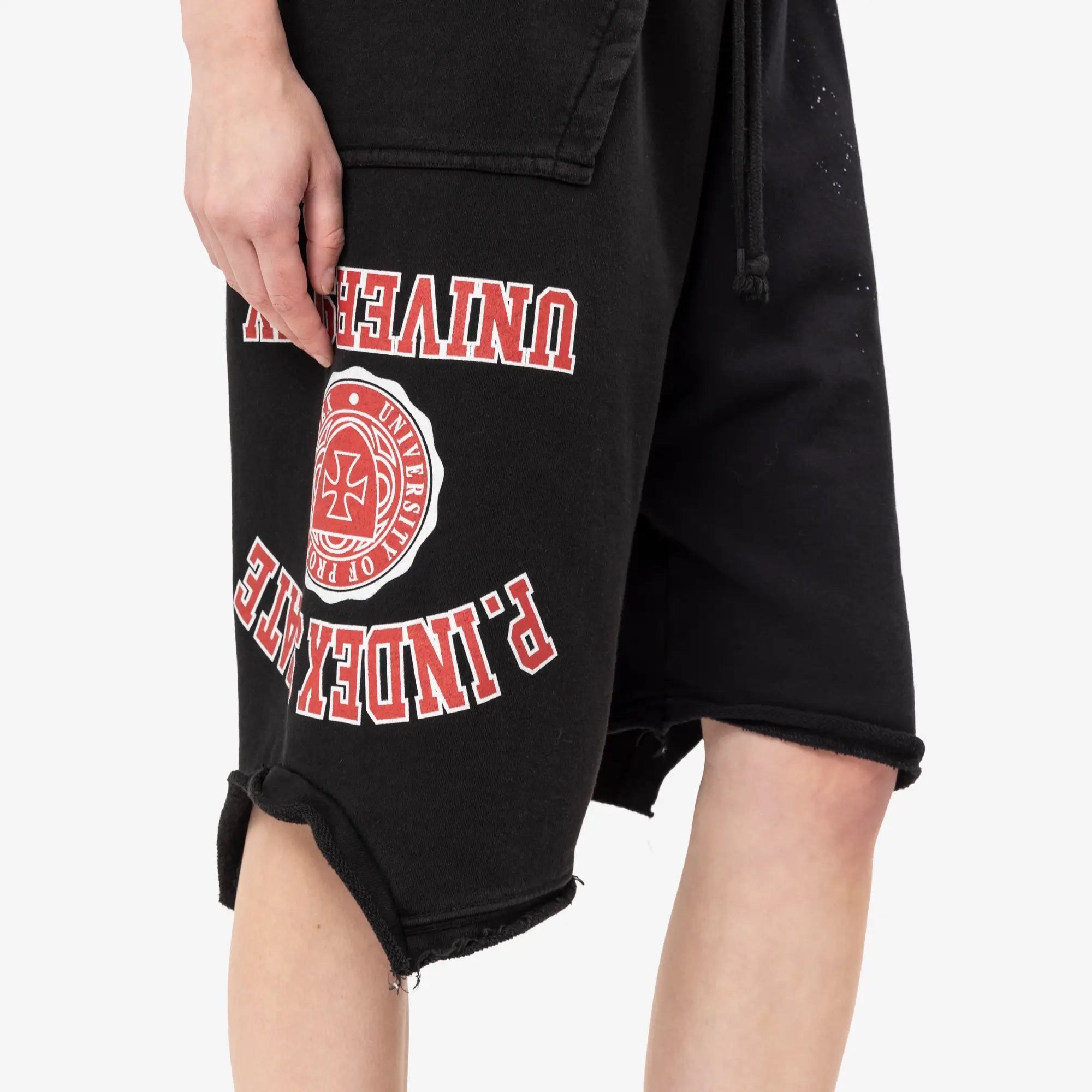 Protocol Index Reconstructed Sweat Shorts Black - 5