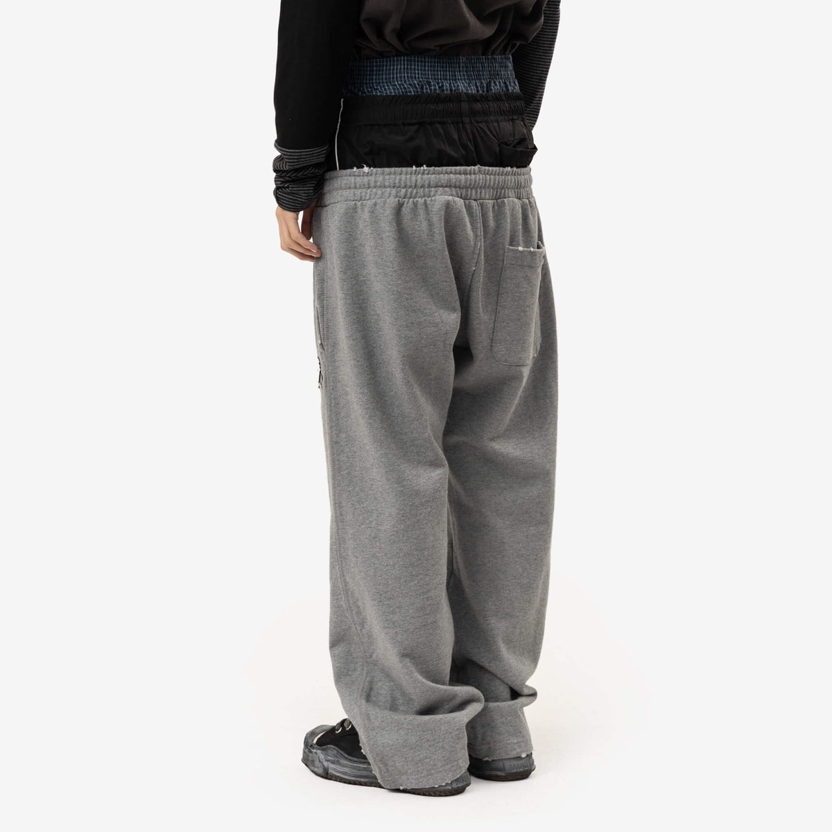 Protocol Index Retro 3 Layered Sweatpants Melange Grey-4