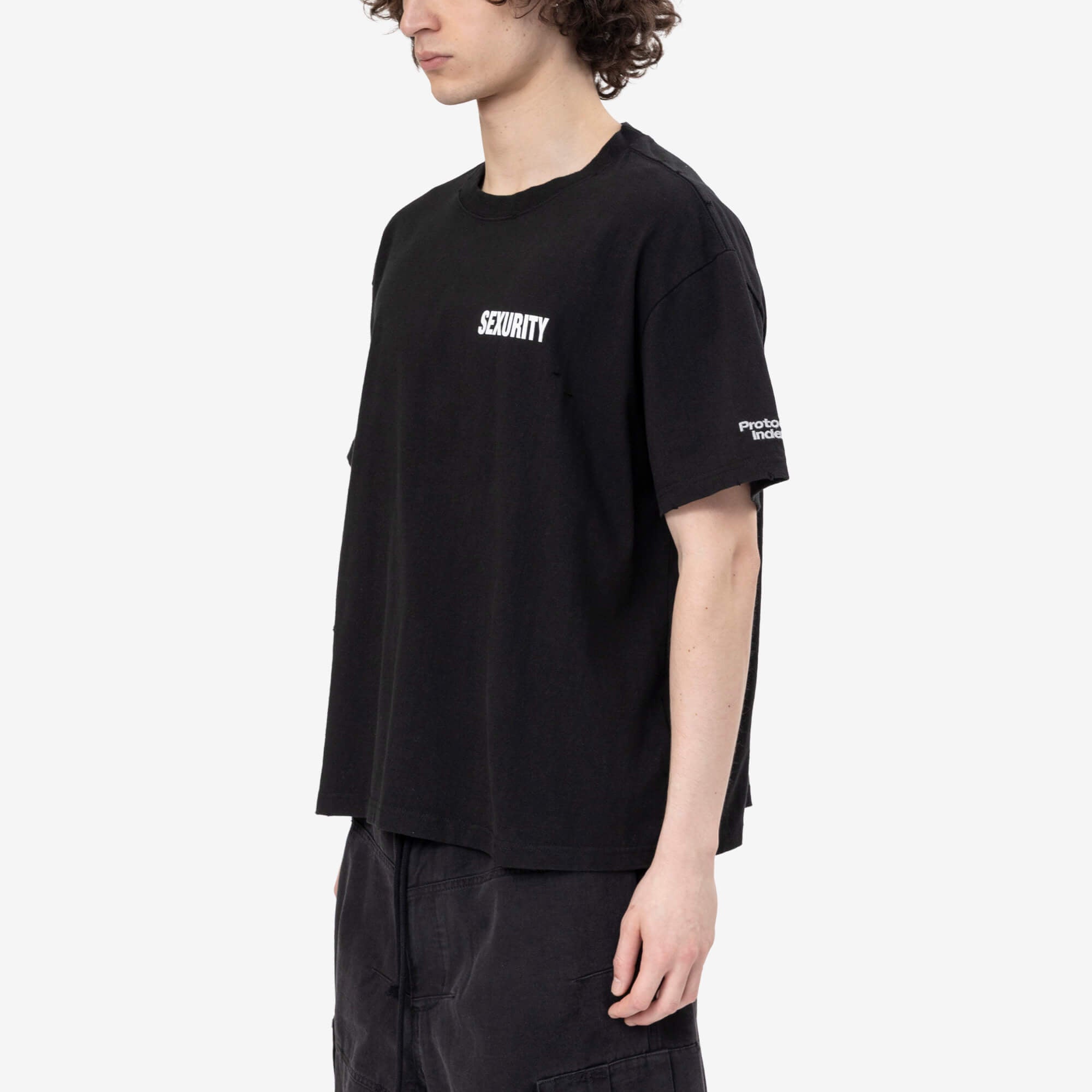 Protocol Index Sexurity Washed Tシャツ Black｜Feuille