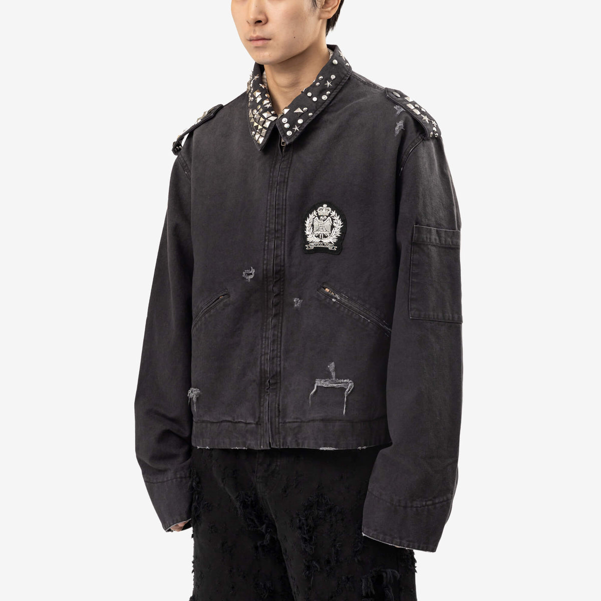 Protocol Index Studded Work Jacket Black-3