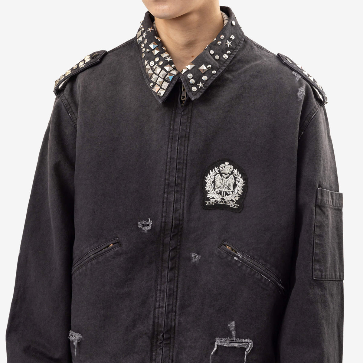 Protocol Index Studded Work Jacket Black-5