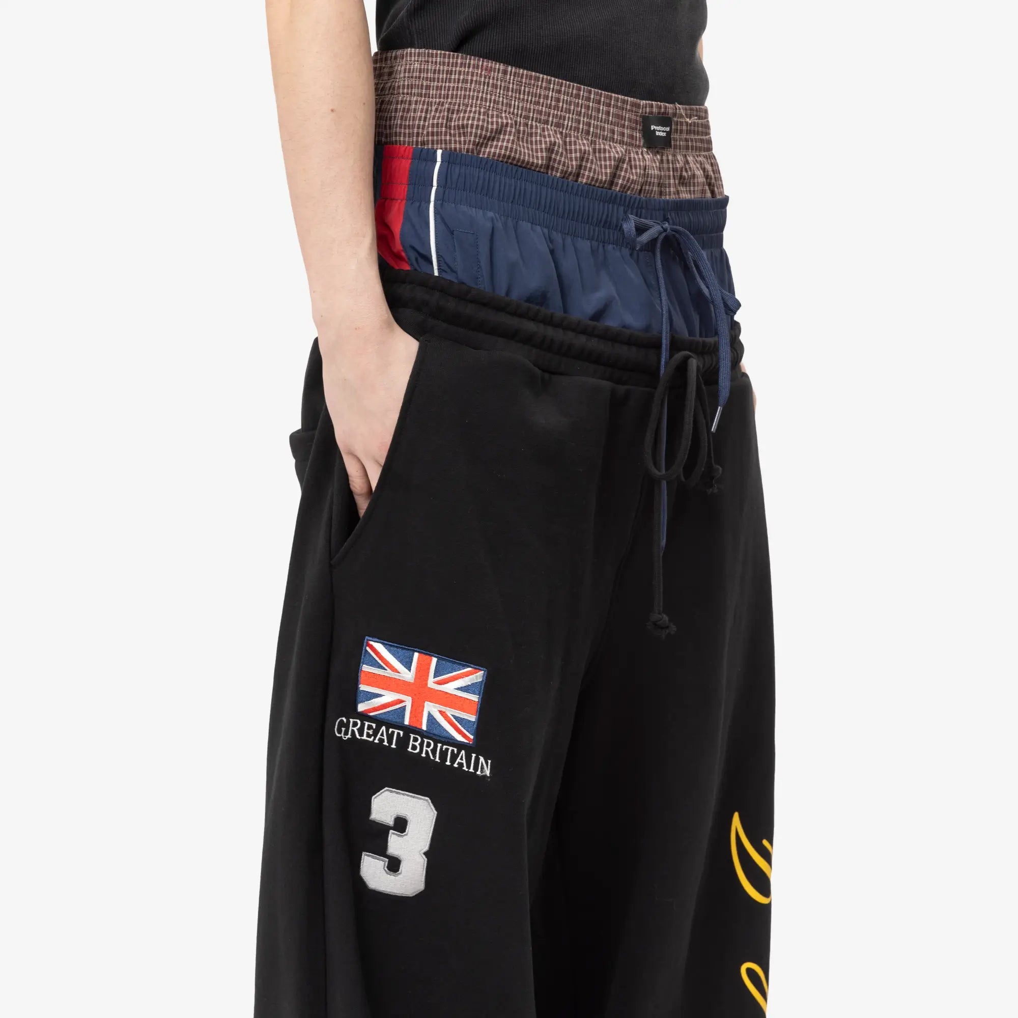 Protocol Index Three Layered Sweatpants Black - 5