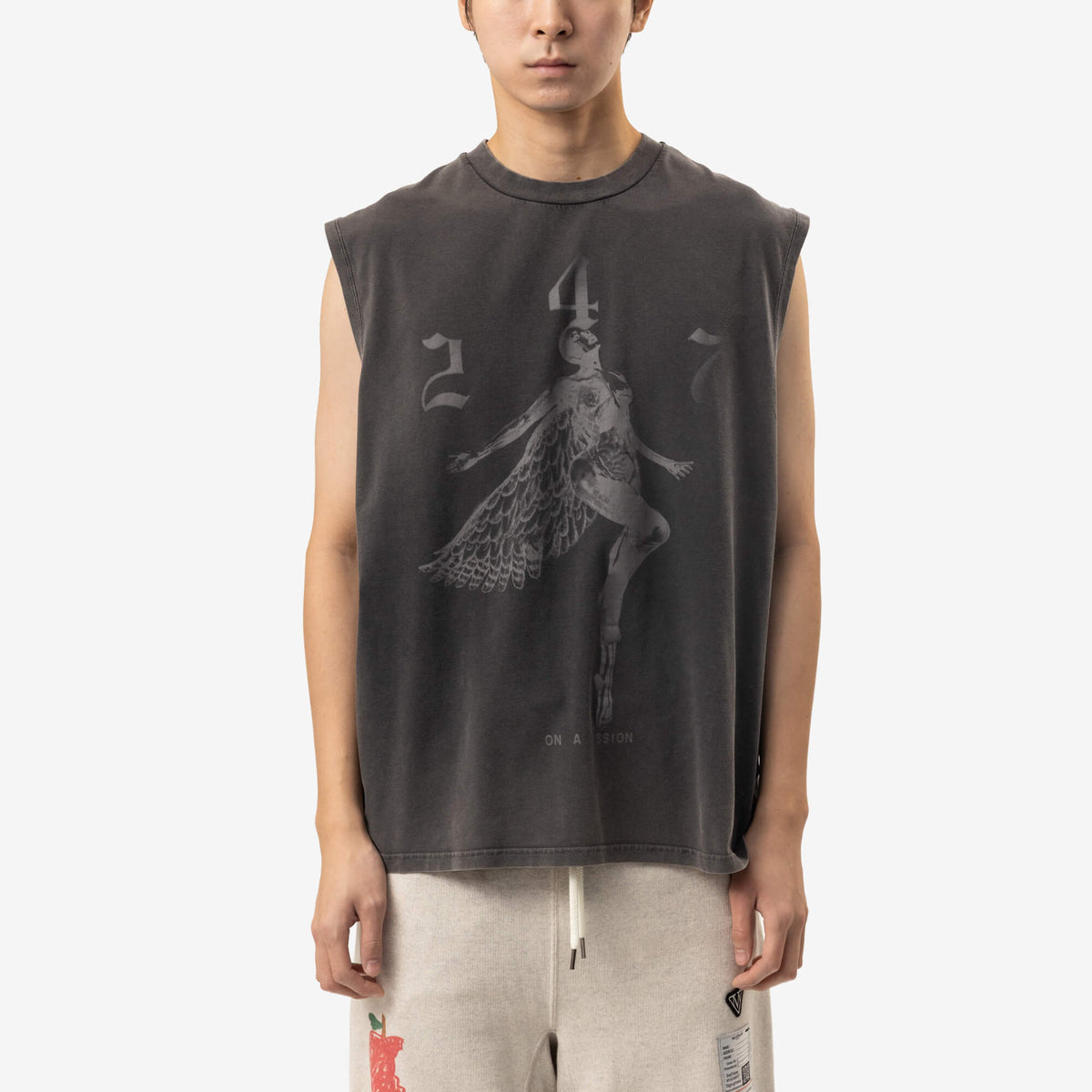 Represent 247 Fallen Angel Tank Top Vintage Black-1