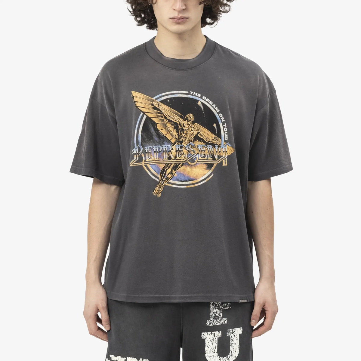 Represent Clothing ゴールデンツアーTシャツ（サンフェードグレー） REPRESENT ヴィンテージ加工tシャツ