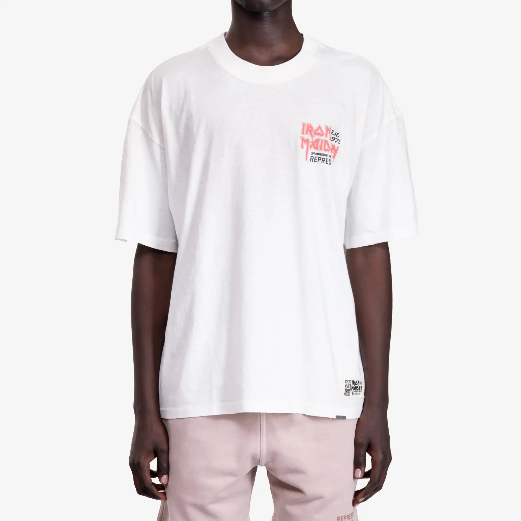 Represent Iron Maiden Anniversary T-Shirt Washed Ecru - 1