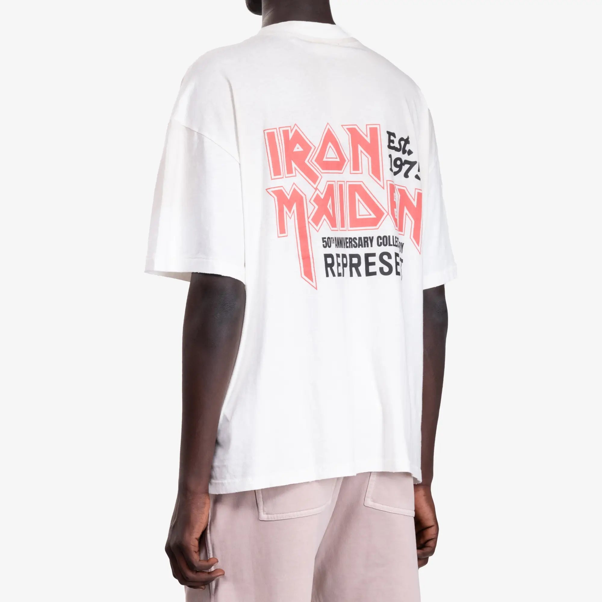 Represent Iron Maiden Anniversary T-Shirt Washed Ecru - 4