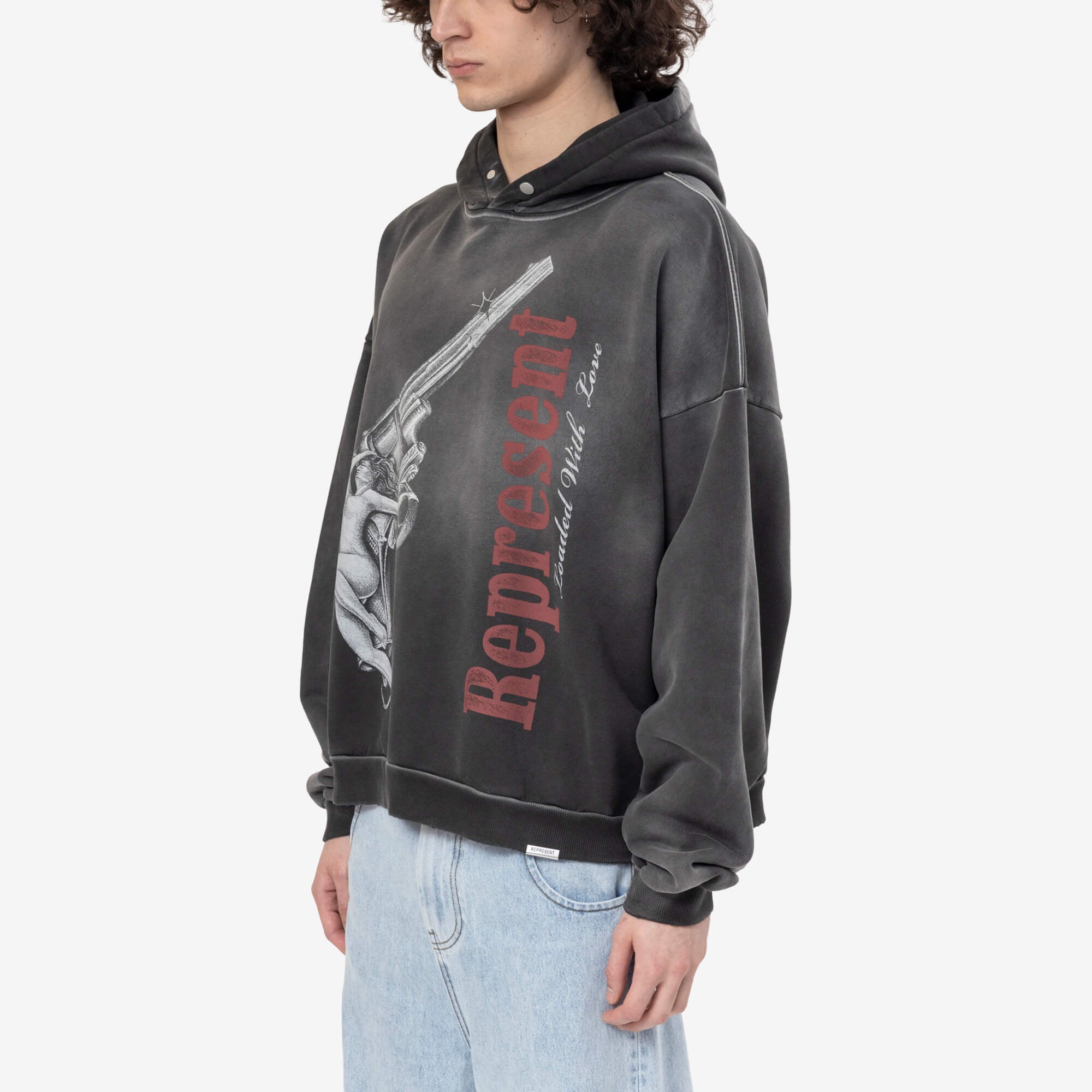 Represent Loaded with Love Hoody Stained Black - 3