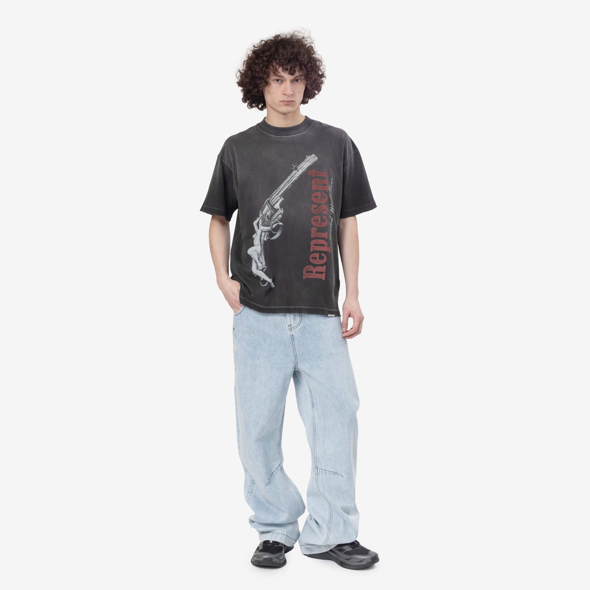 Represent Loaded with Love T-Shirt Stained Black - 2
