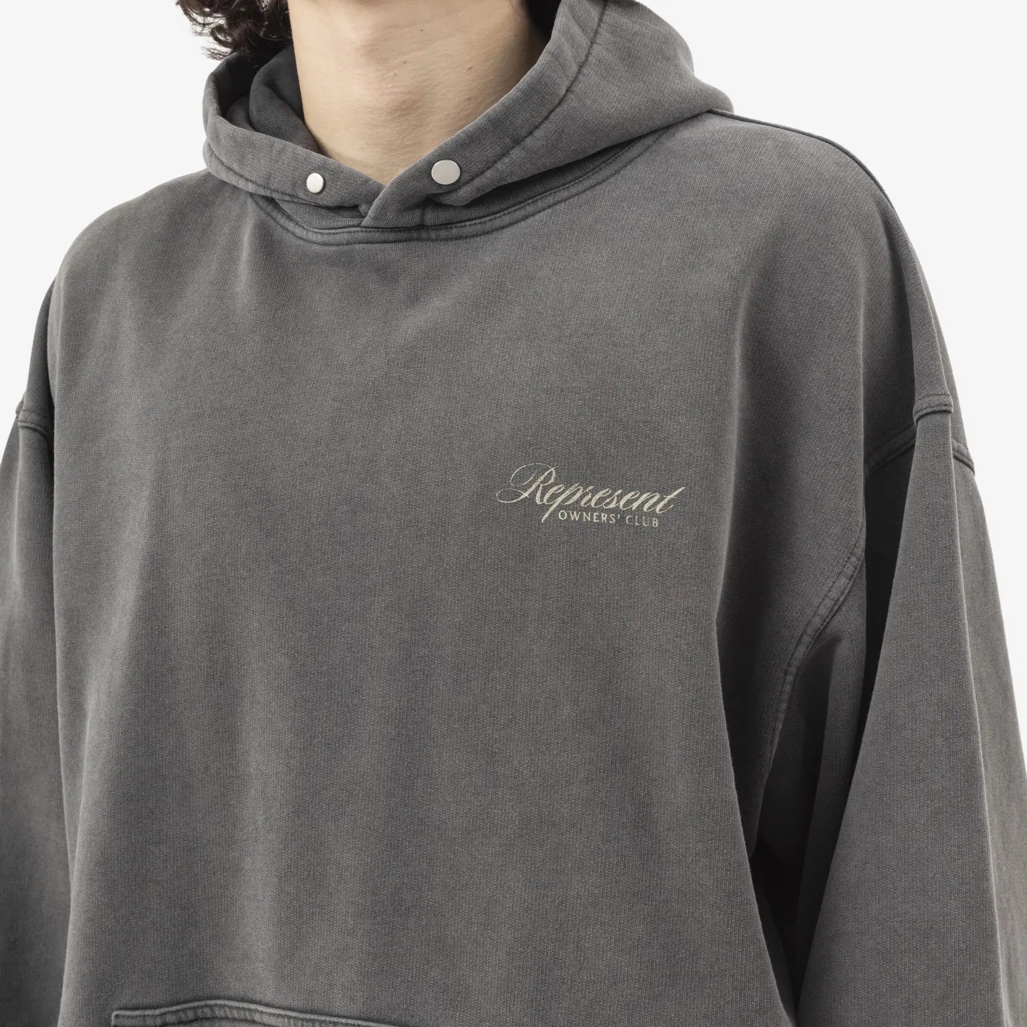 Represent Represent Owners Club Script Hoody Vintage Grey - 5