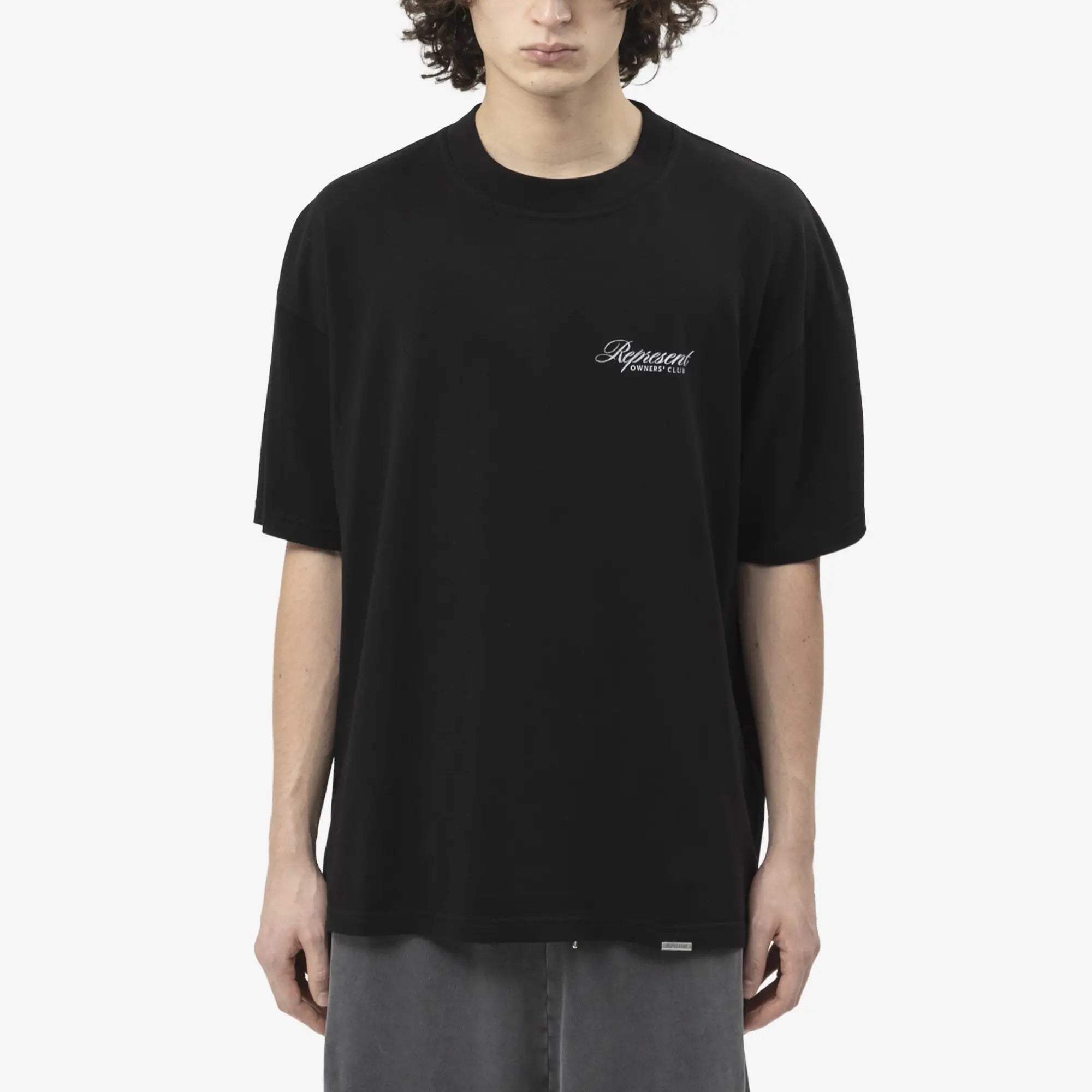 Represent Represent Owners Club Script T-Shirt Black - 1