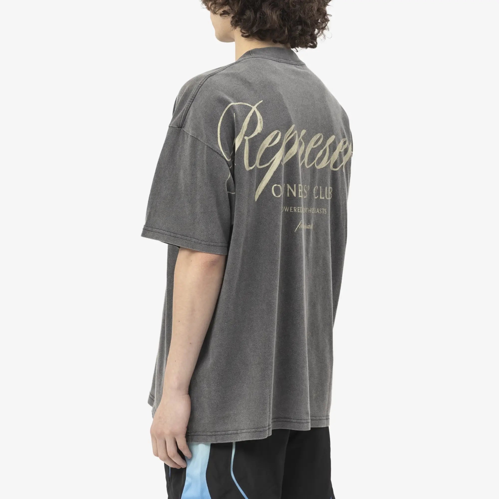 Represent Represent Owners Club Script T-Shirt Vintage Grey - 4