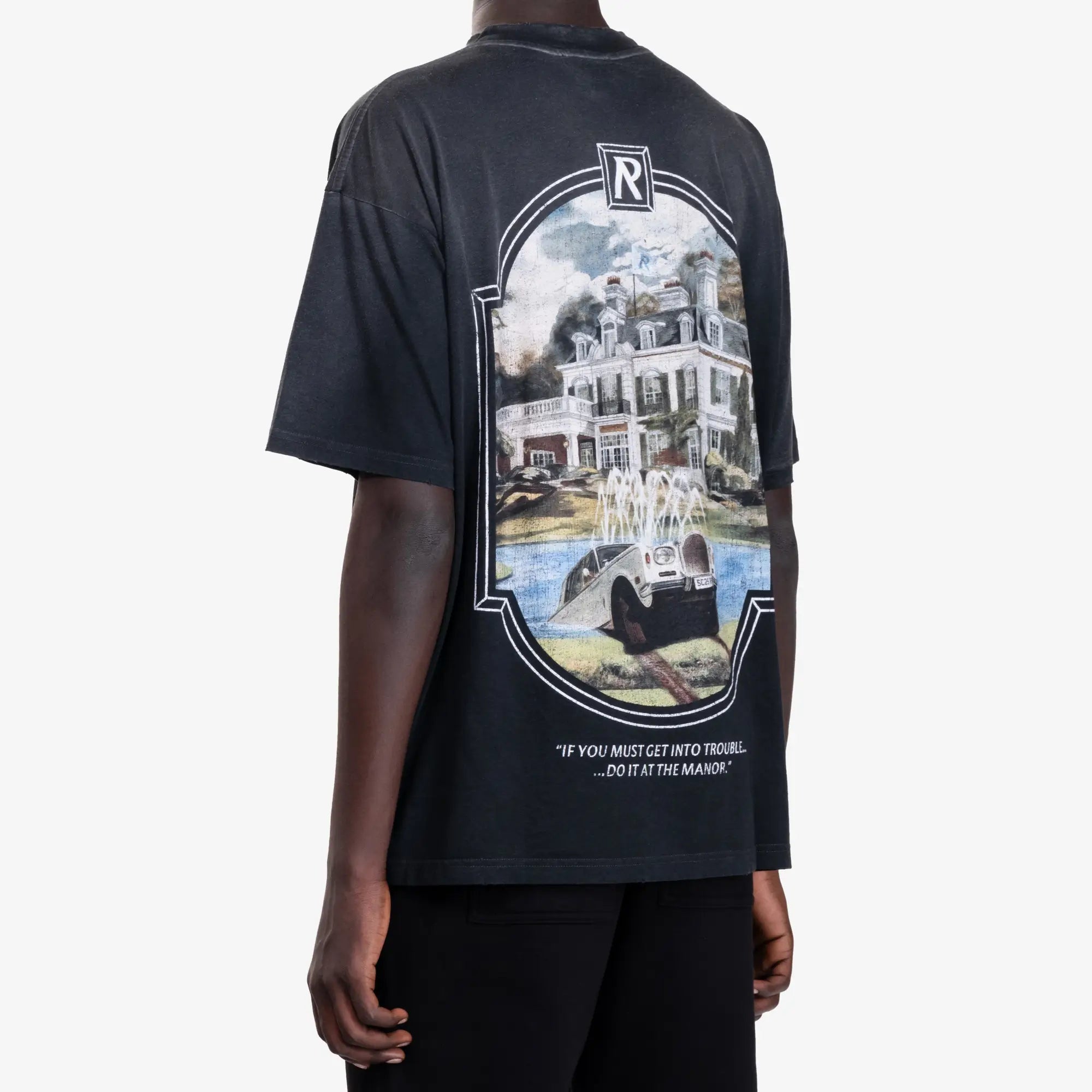 Represent Revere Manor T-Shirt Stained Black - 4