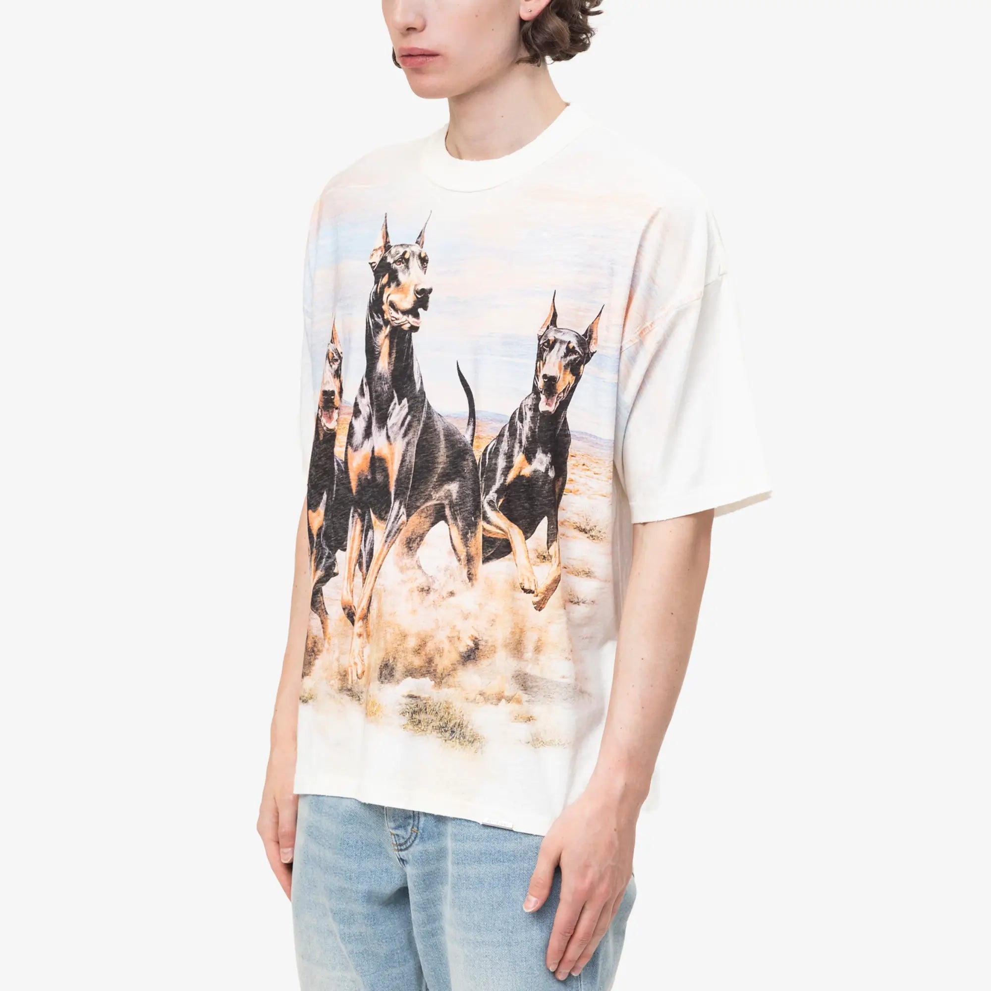 Represent Western Dobermans T-Shirt Flat White - 3