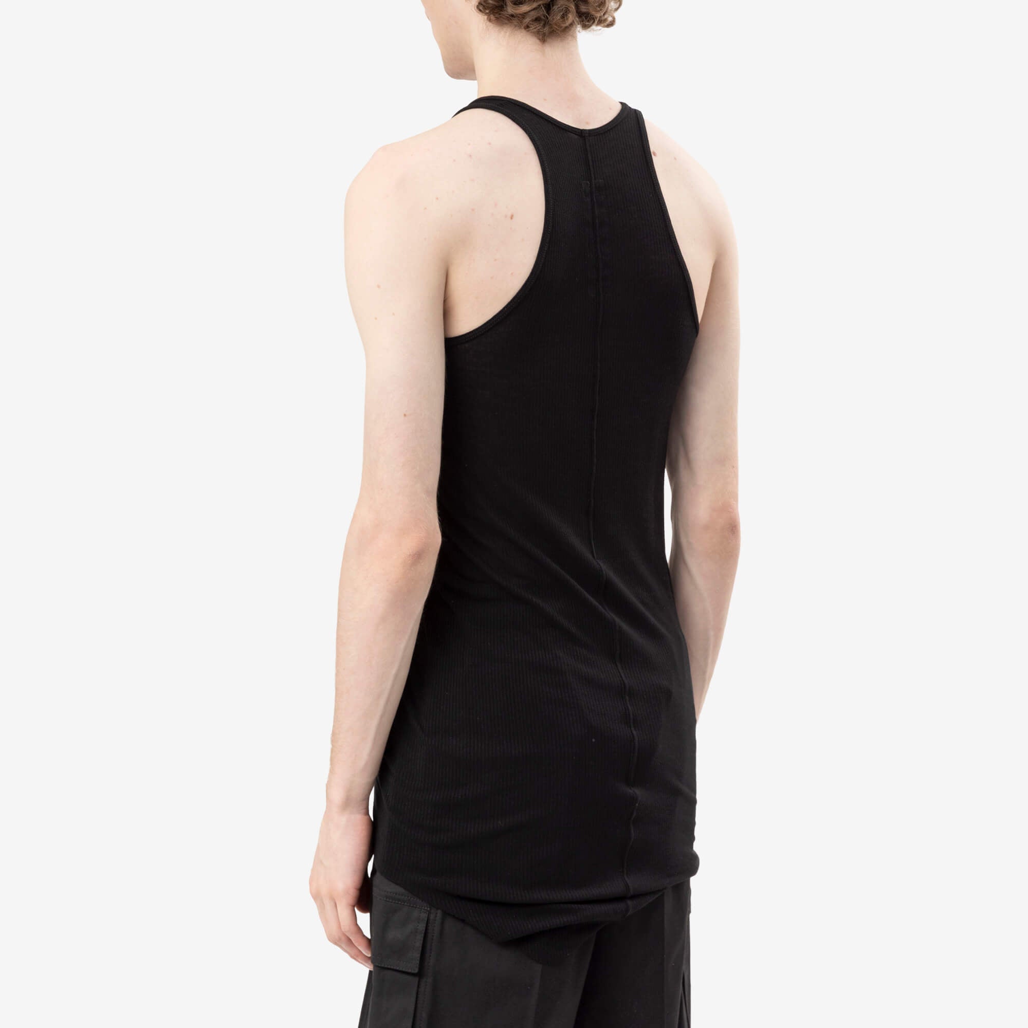 Rick Owens Basic Rib Tank Top Black-4