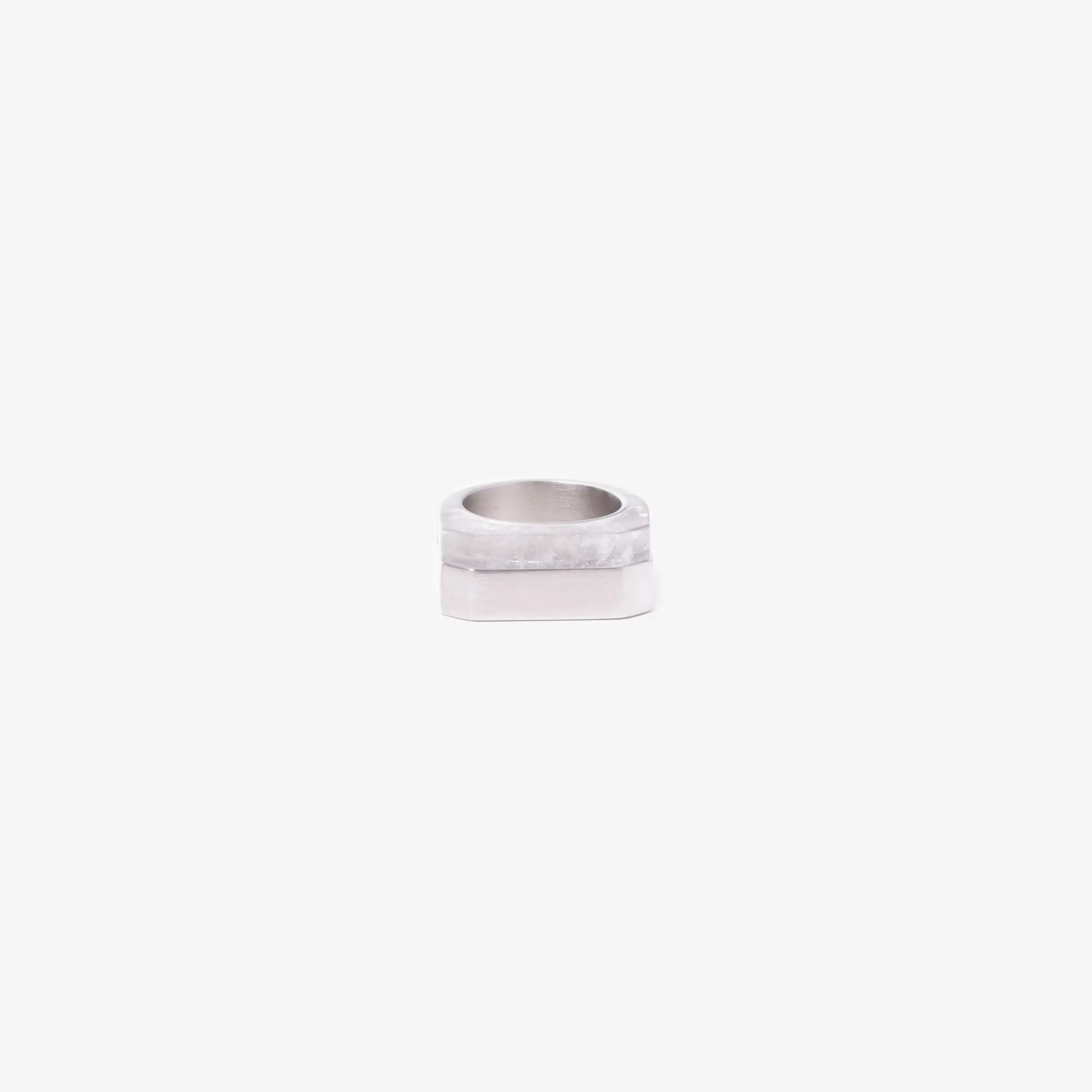 Rick Owens Double Crystal Hollywood Ring Palladio - 2