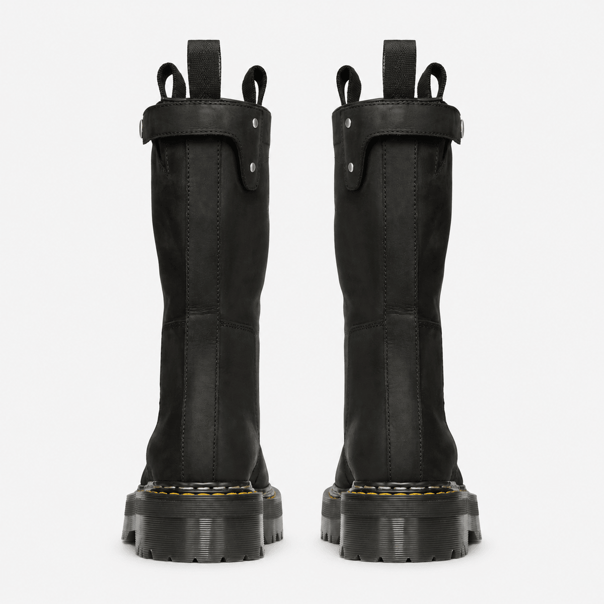 Rick Owens Dr. Martens Quad Sole Pull-On Boots Black-6