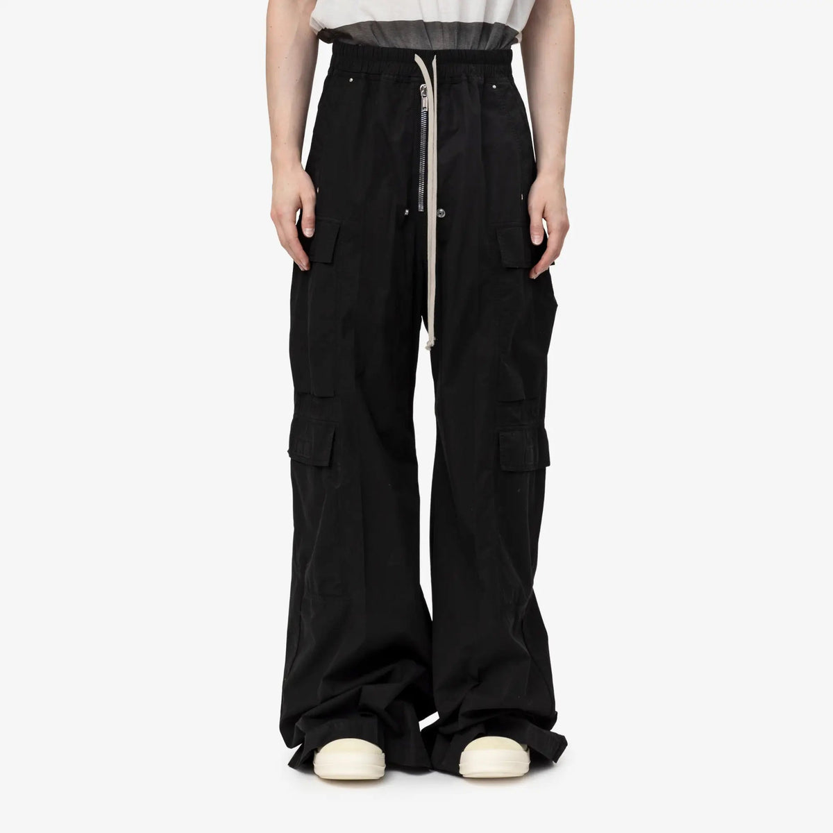 Rick Owens DRKSHDW ダブルカーゴ ジャンボ ベラ パンツ ブラック｜Feuille