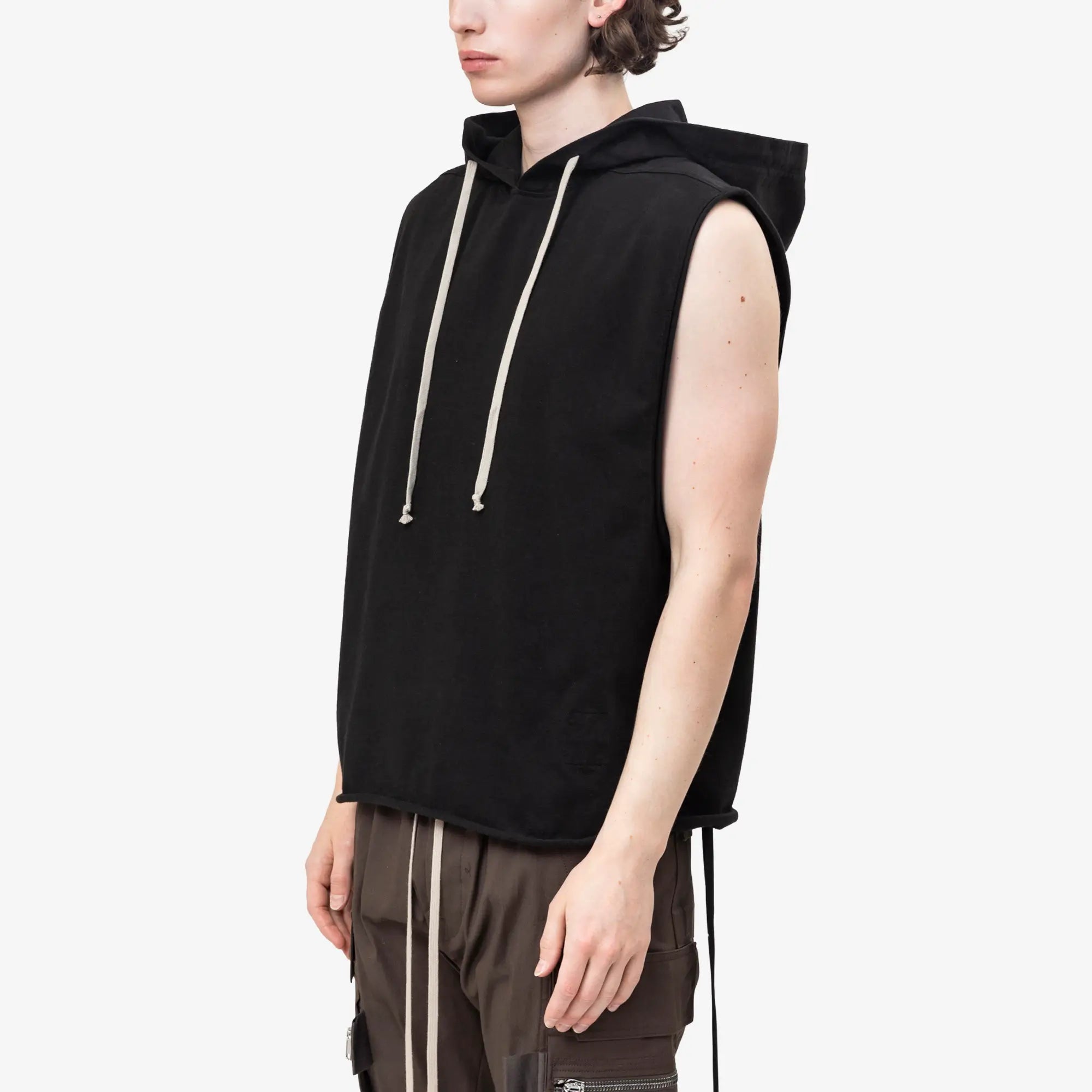 Rick Owens DRKSHDW Hooded Sleeveless Tunic Black - 3