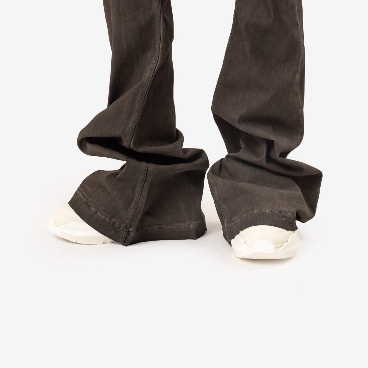 Rick Owens DRKSHDW Jumbolace Abstract Low Sneaks Black/Milk/Milk-2