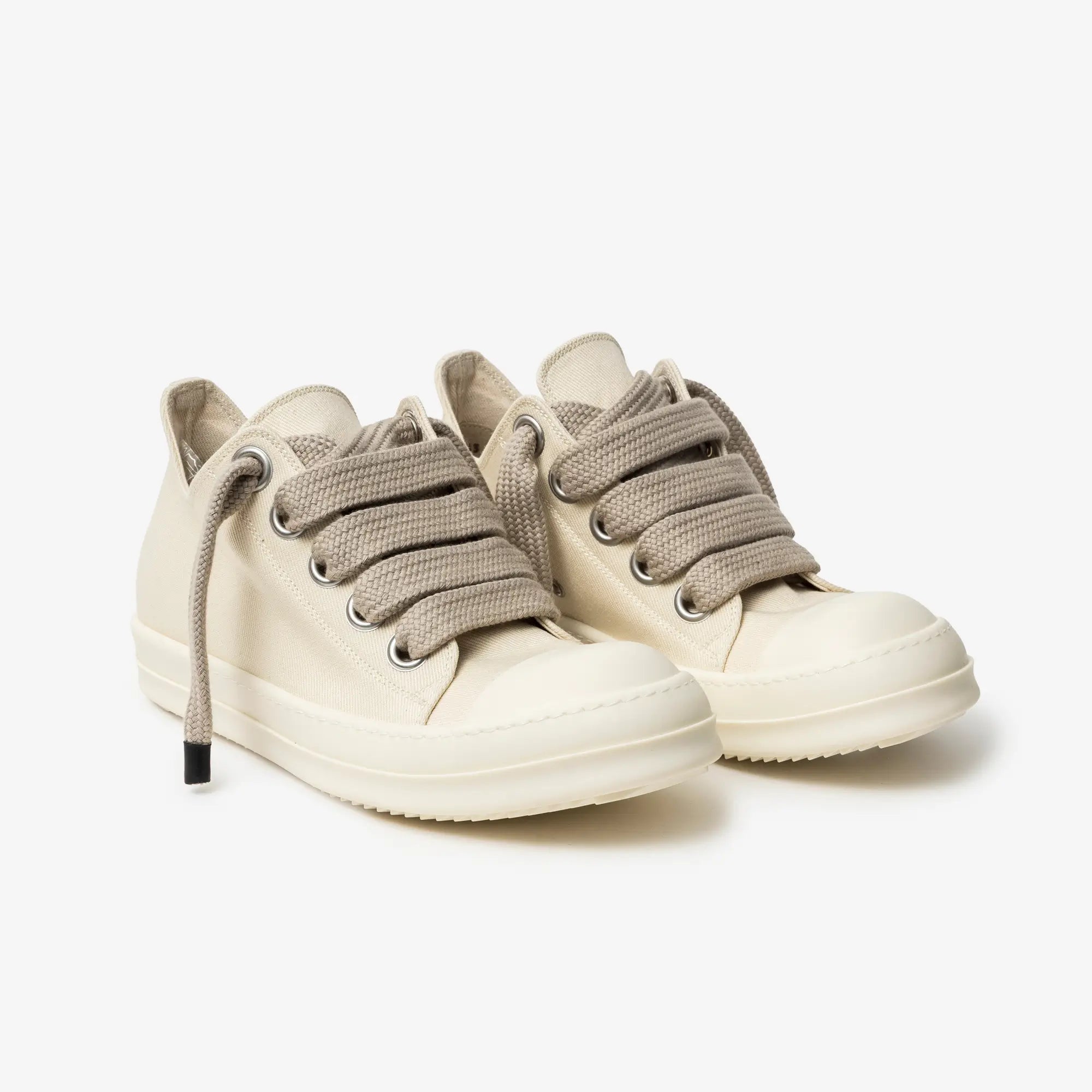 Rick Owens DRKSHDW Jumbolace Low - Top Sneaks Milk - 1