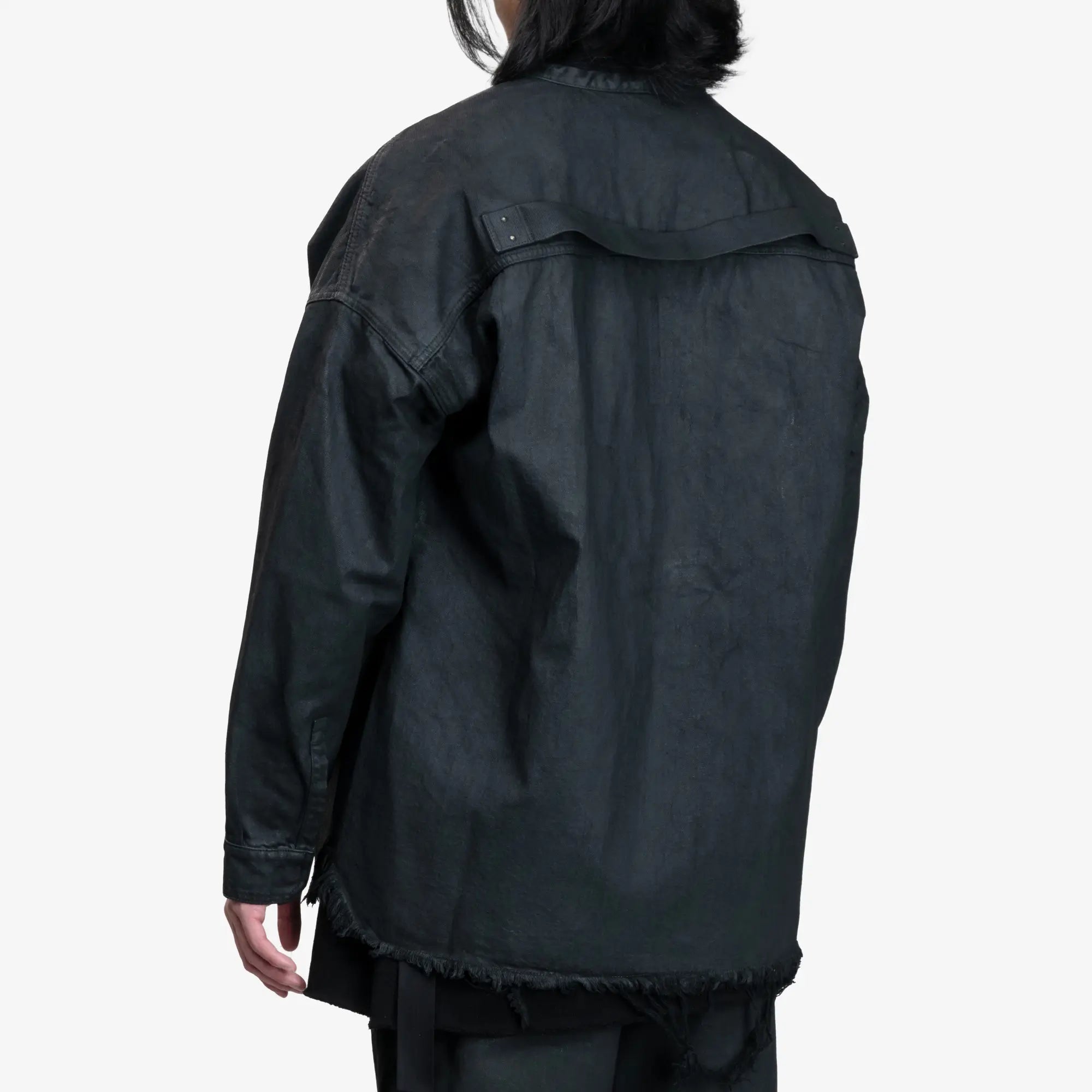 Rick Owens DRKSHDW Lido Larry Black Wax Shirt Black Wax - 4