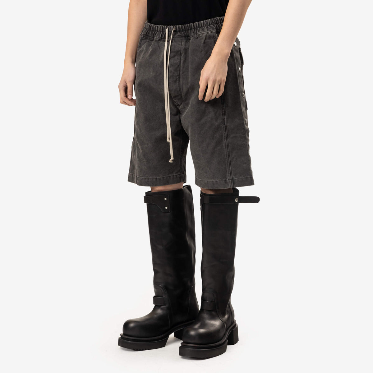 Rick Owens DRKSHDW Pusher Shorts Gravel-3
