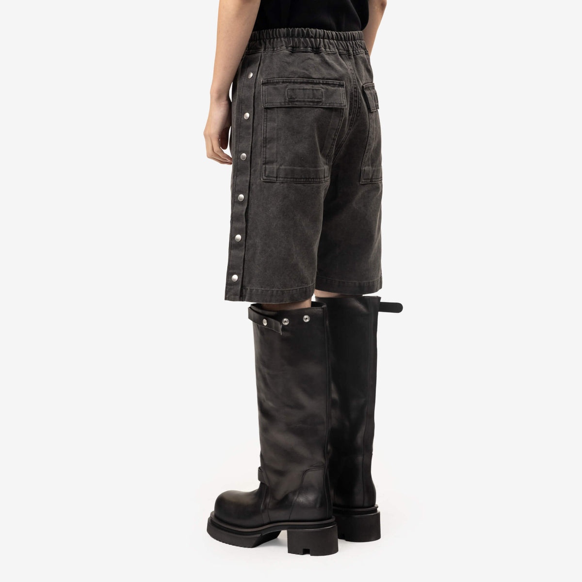 Rick Owens DRKSHDW Pusher Shorts Gravel-4