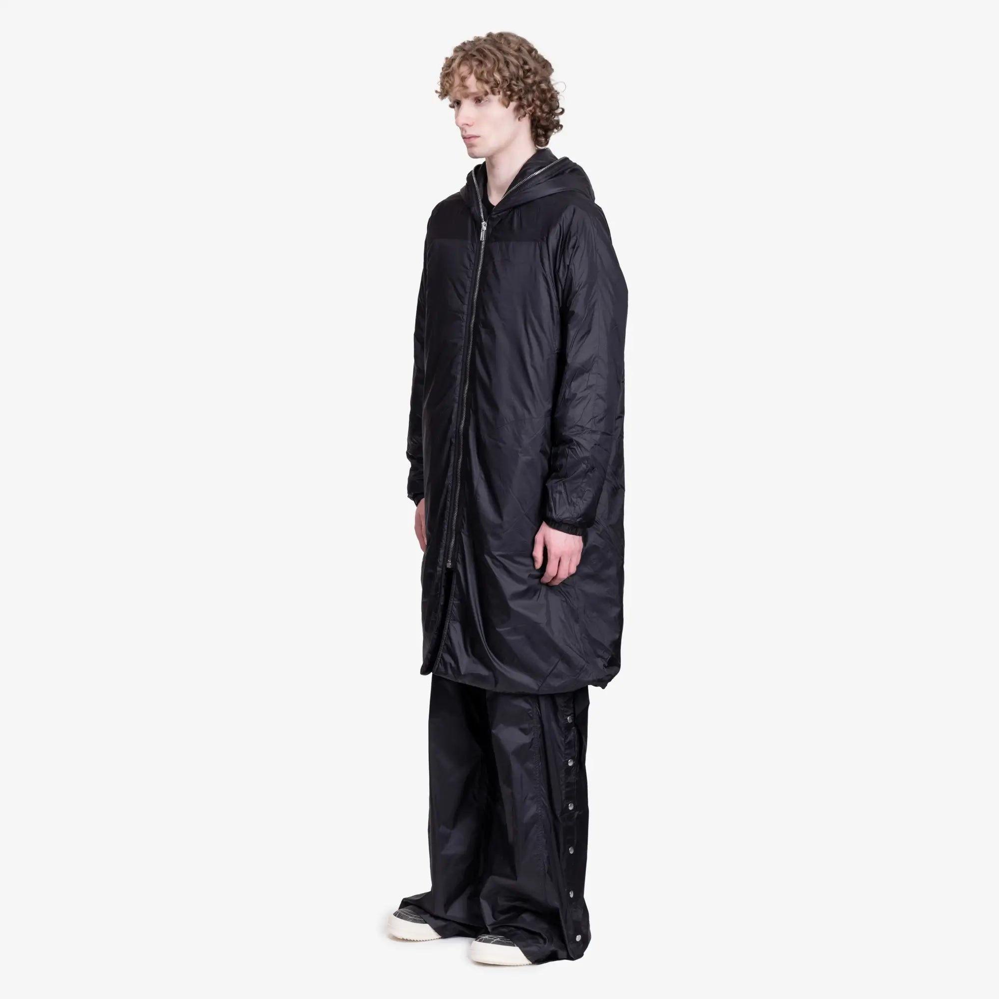 Rick Owens DRKSHDW Sealed Windbreaker Coat Black - 3