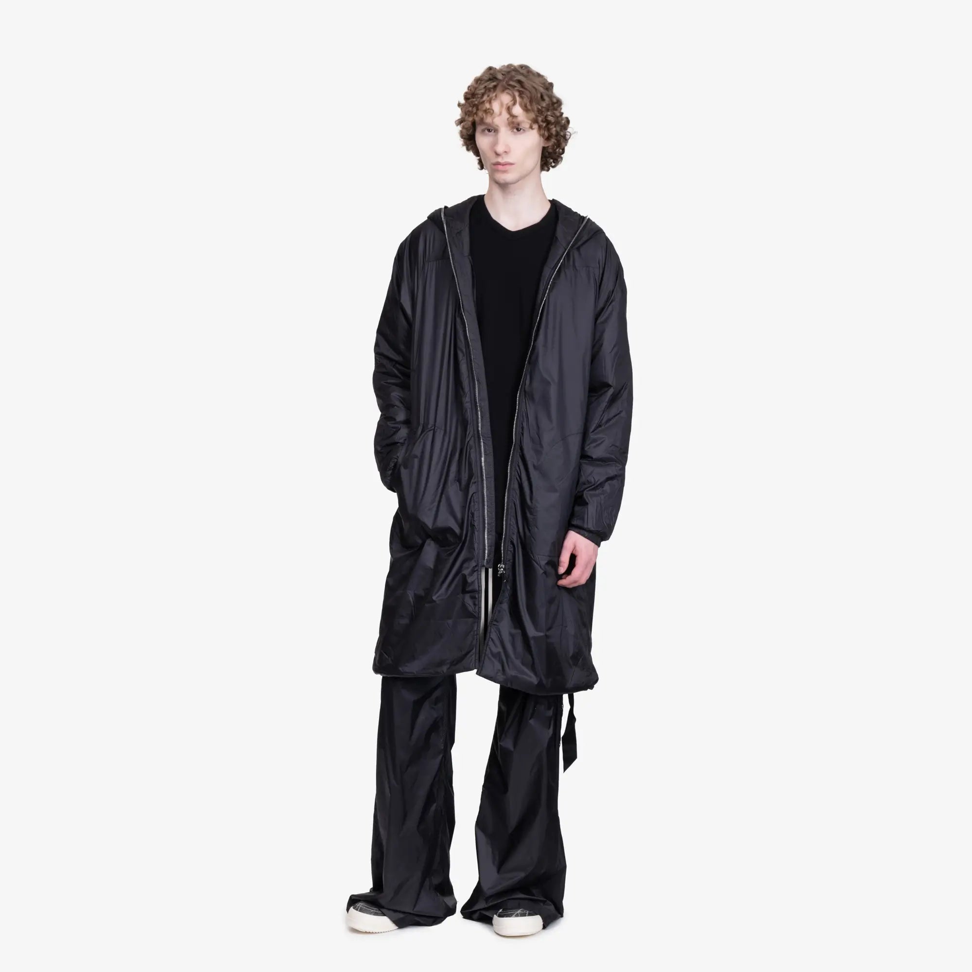 Rick Owens DRKSHDW Sealed Windbreaker Coat Black - 2