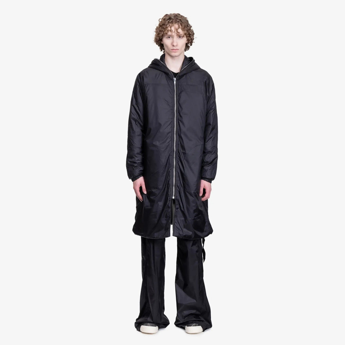 Rick Owens DRKSHDW シールドウィンドブレーカーコート ブラック｜Feuille