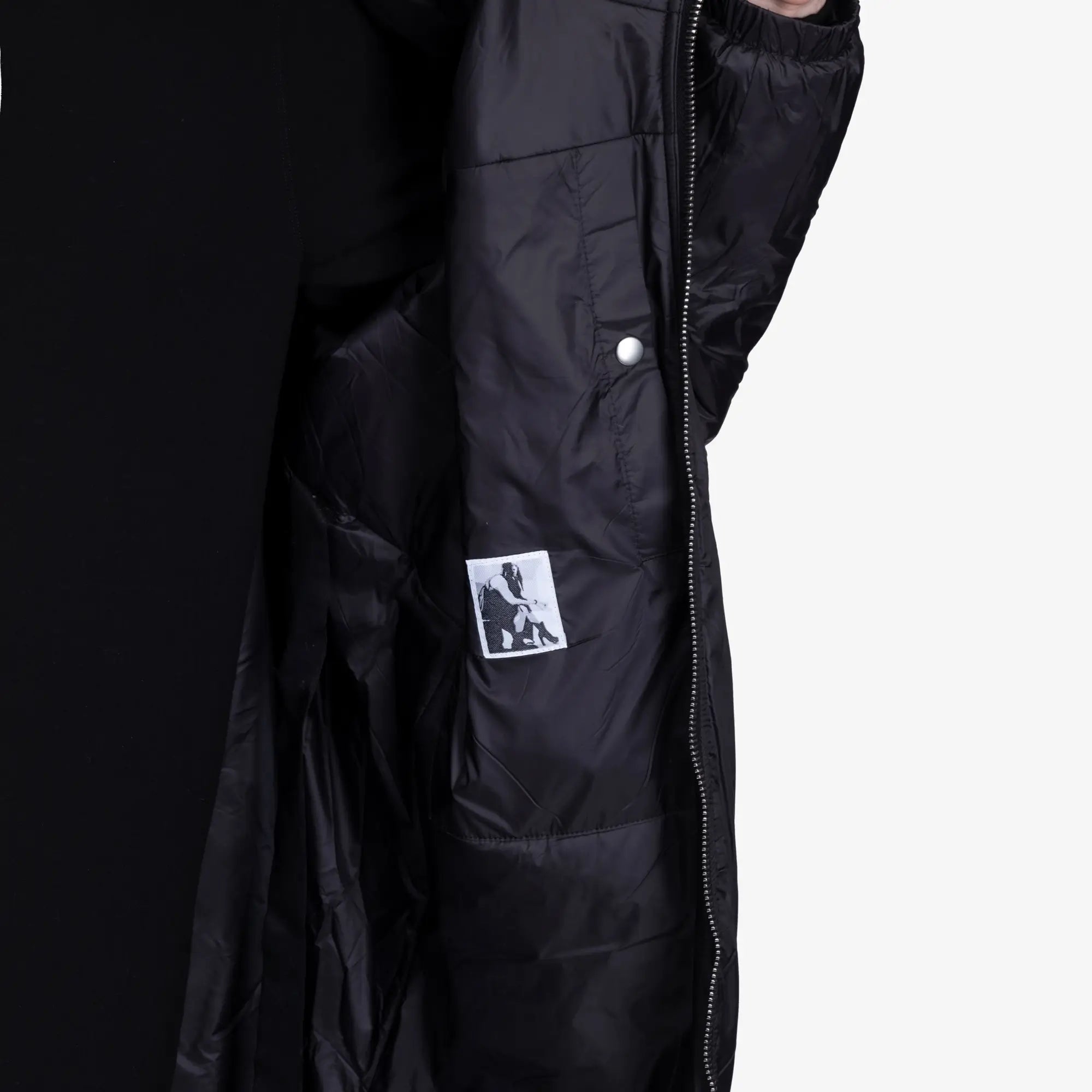 Rick Owens DRKSHDW Sealed Windbreaker Coat Black - 6