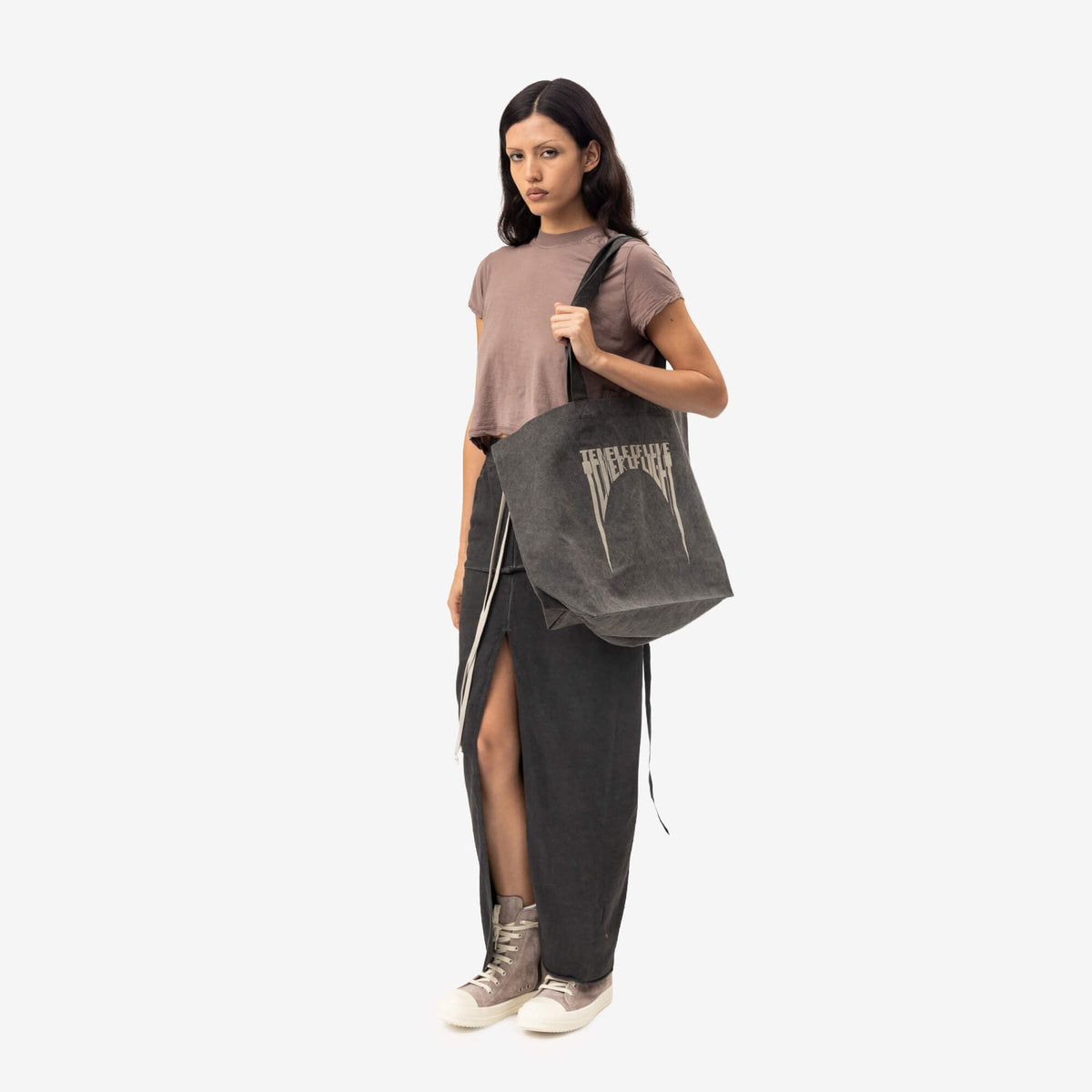 Rick Owens DRKSHDW Shopper Tote Bag Gravel/Pearl-2