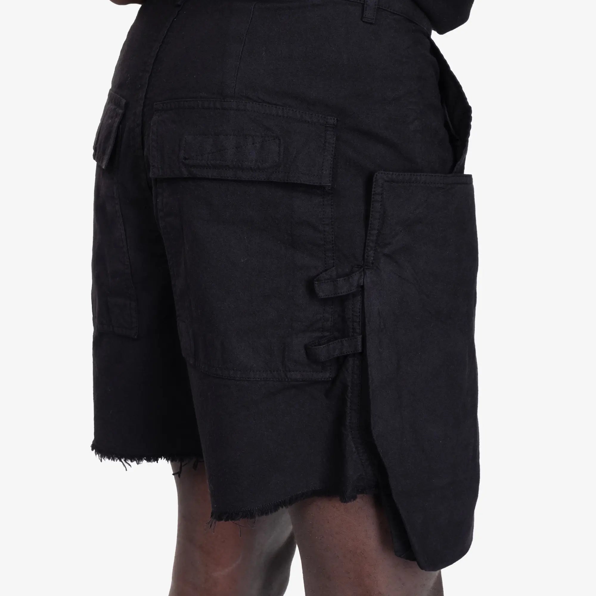 Rick Owens DRKSHDW Stefan Cargo Shorts Black - 6