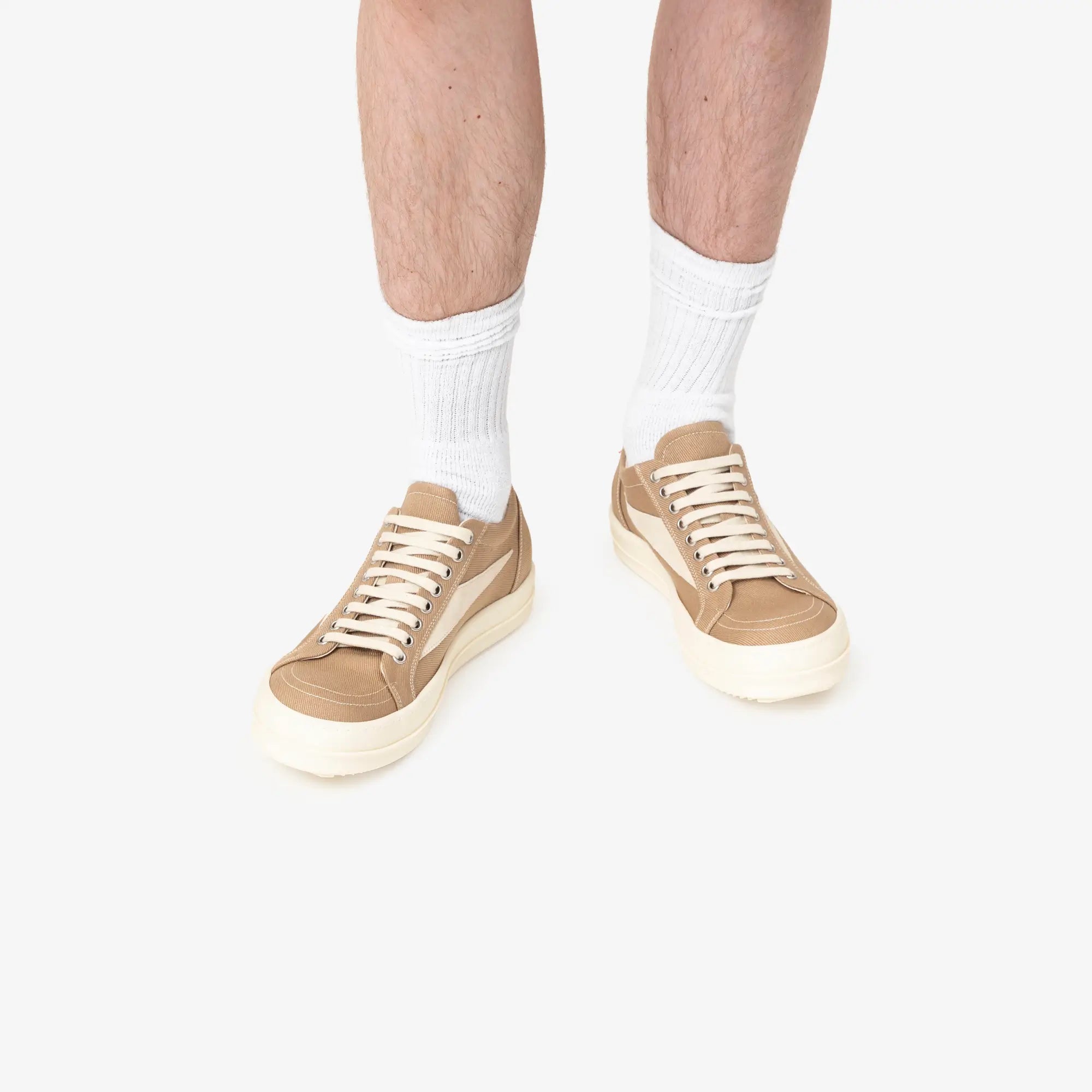 Rick Owens DRKSHDW Vintage Sneaks Flesh/Milk/Milk - 2